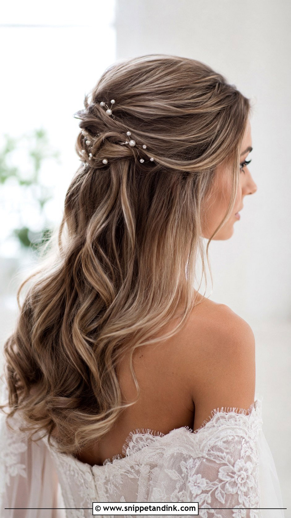 Half Up Half Down Wedding Hairstyle - Snippet and Ink - 15 Ideas for Hairstyles for Wedding