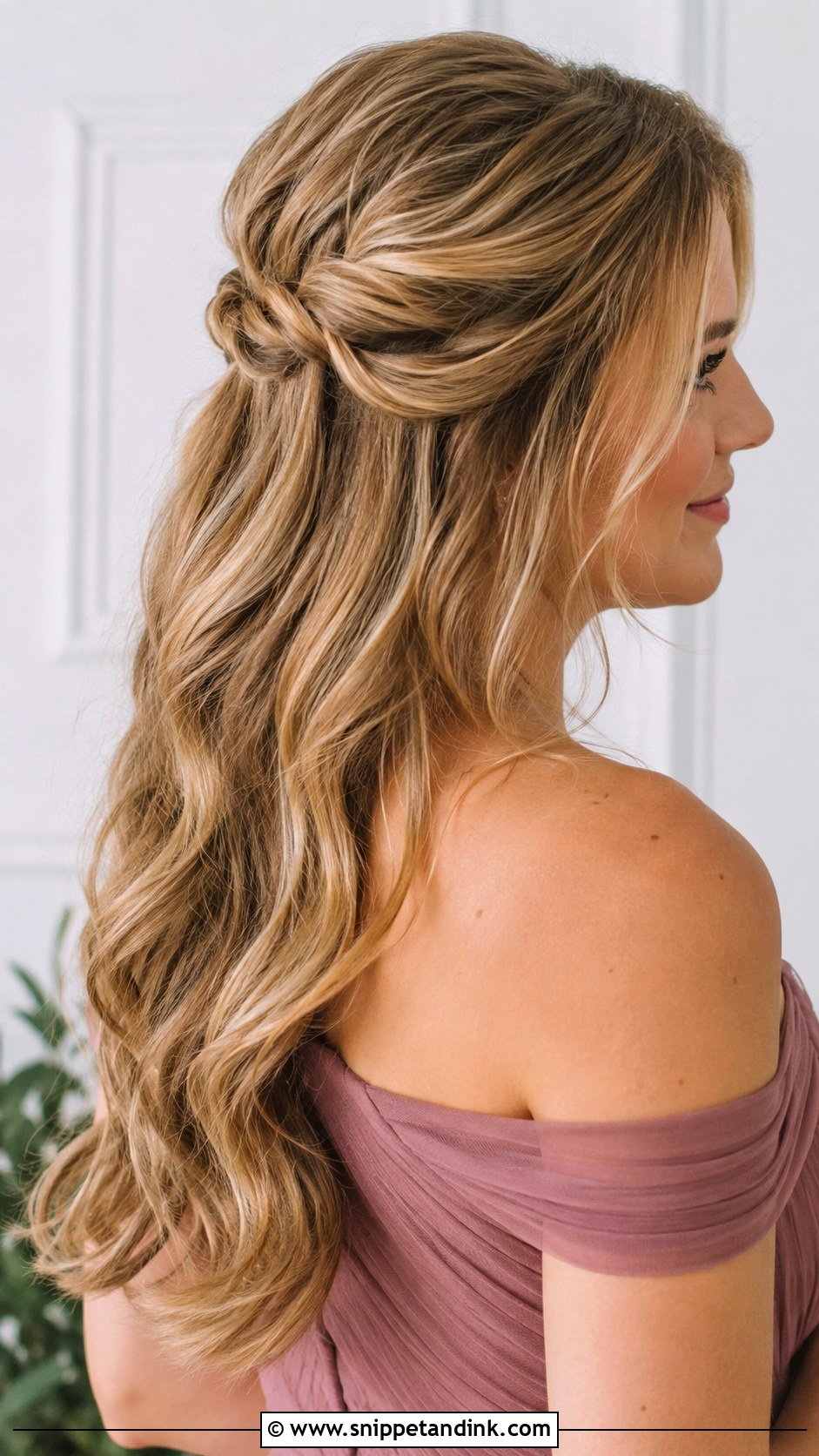 Half Up Half Down Wedding Hairstyle For Maid Of Honor - Snippet and Ink - 15 Wedding Hairstyles for Maid of Honor
