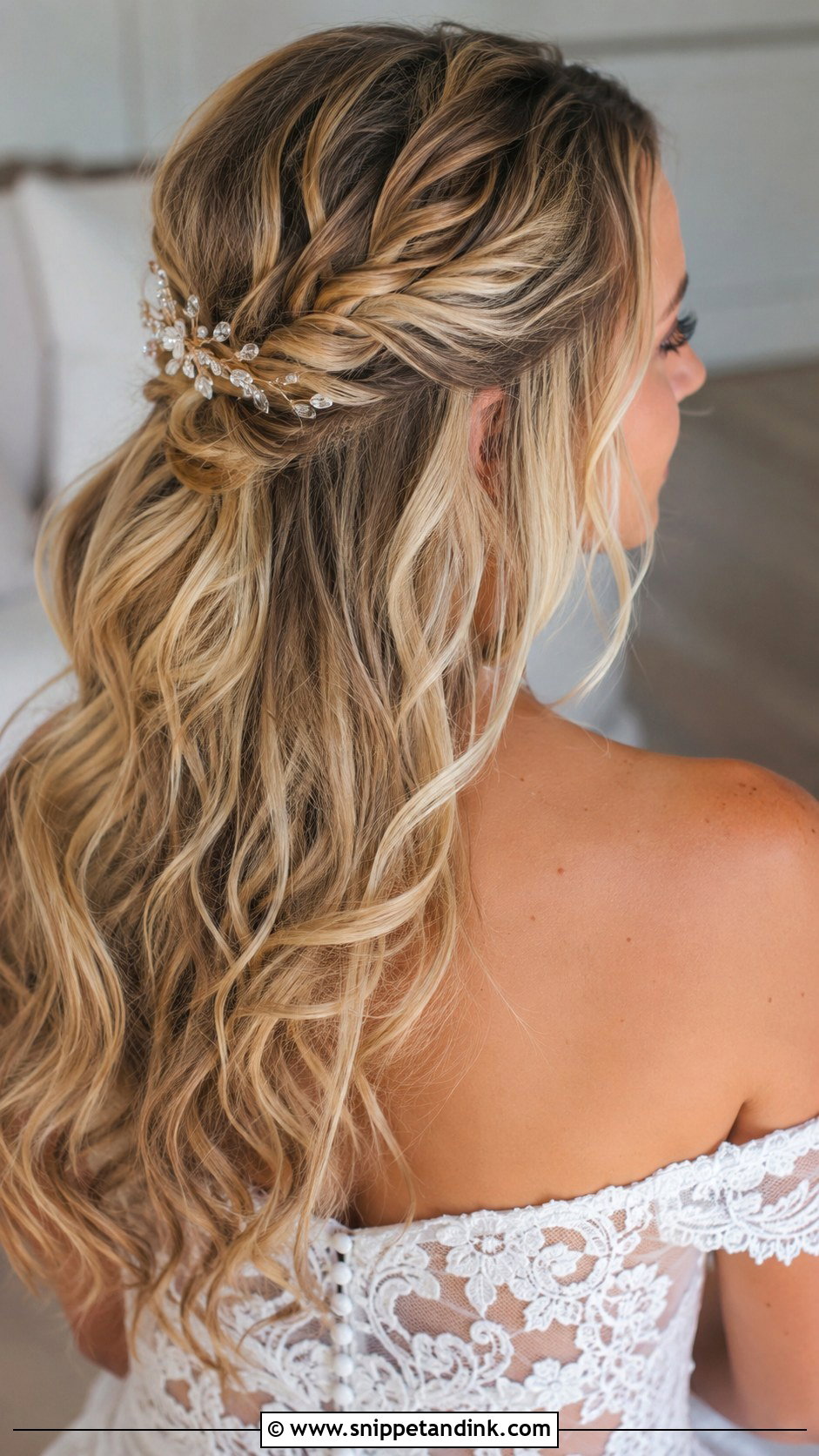 Half Up Half Down Wedding Hairstyle Tutorial - Snippet and Ink - 25 Wedding Hairstyles Tutorial