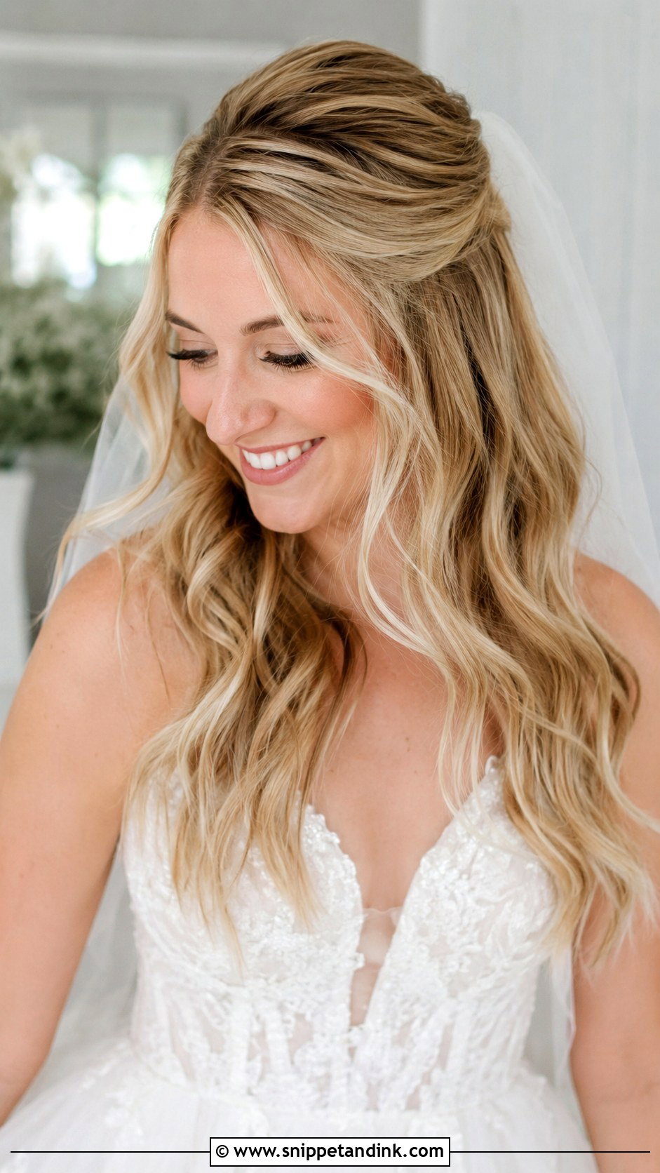 Half Up Half Down Wedding Style - Snippet and Ink - 20 Hair Up Styles Wedding