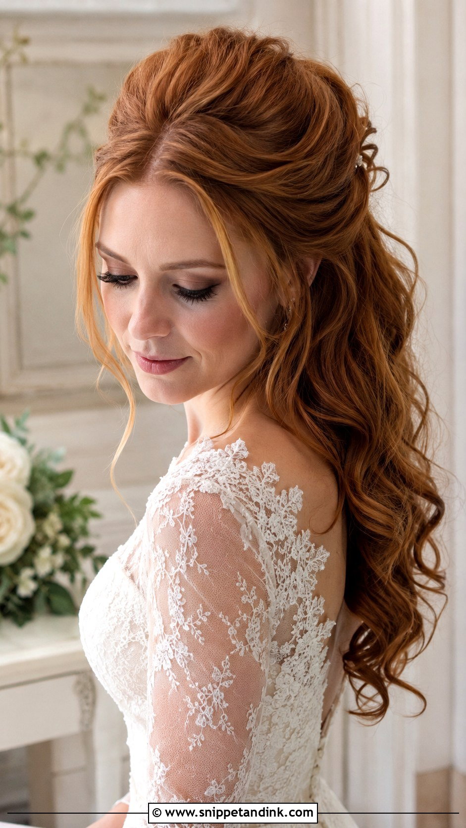 Half Up Half Down With Bouffant - Snippet and Ink - 35 Half-Up Half-Down Wedding Hair Ideas