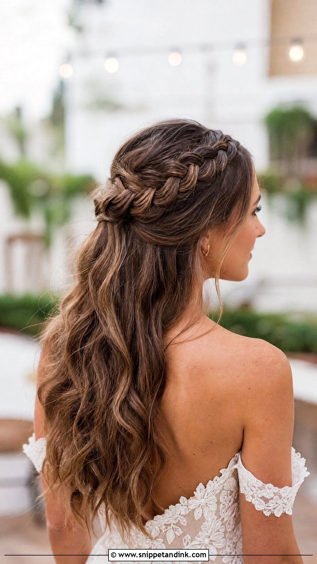 Half Up Half Down With Dutch Braid - Snippet and Ink - 20 Half-Up Half-Down Brides Hairstyles