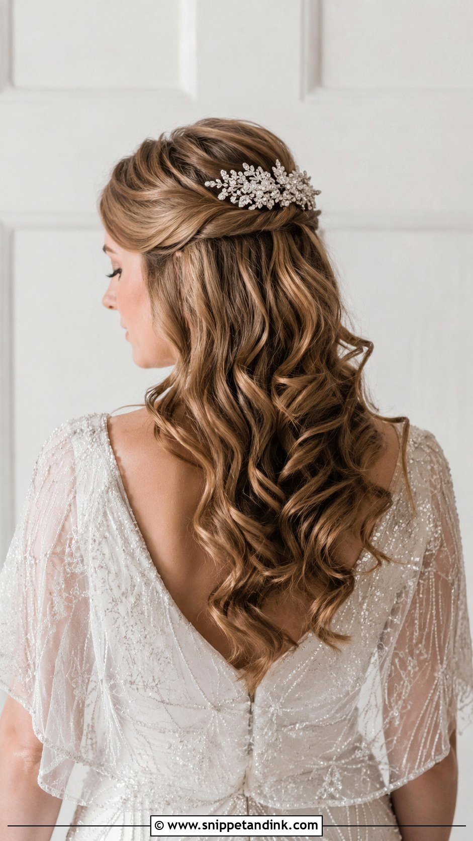 Half Up Half Down With Hair Comb - Snippet and Ink - 35 Half-Up Half-Down Wedding Hairstyles
