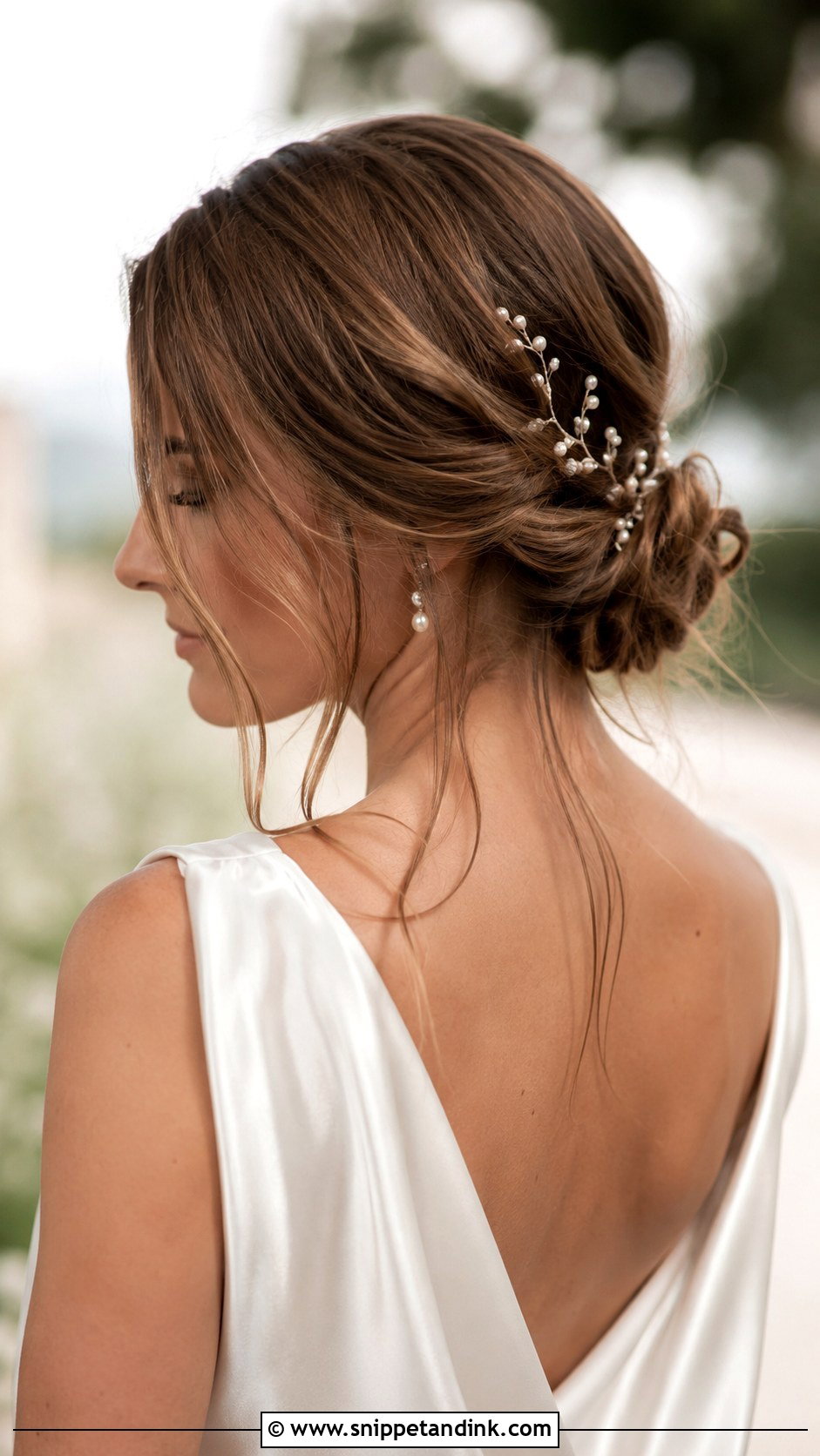Half Up Half Down for Elopement - Snippet and Ink - 20 Elopement Hair Ideas