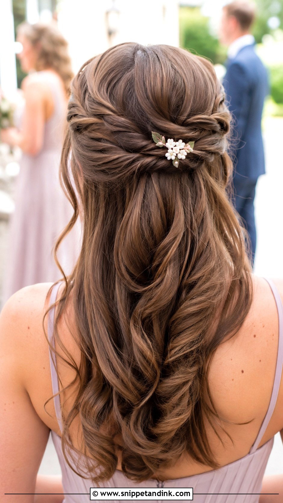Half Up Half Down for Short Hair - Snippet and Ink - 20 Bridemaids Hairstyles Shorter Hair