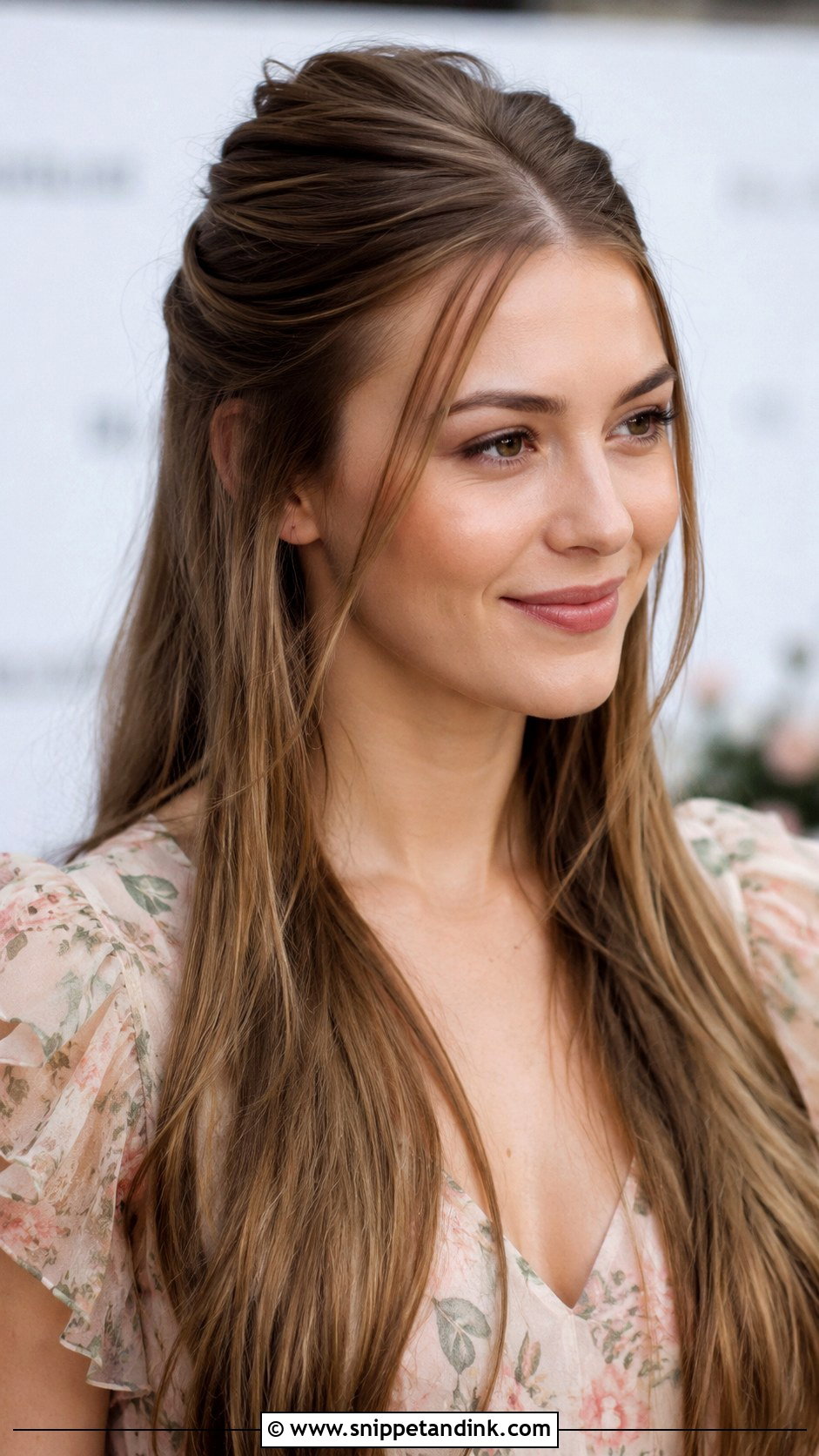Half Up Half Down for Straight Hair - Snippet and Ink - 25 Wedding Guest Hairstyles Straight Hair