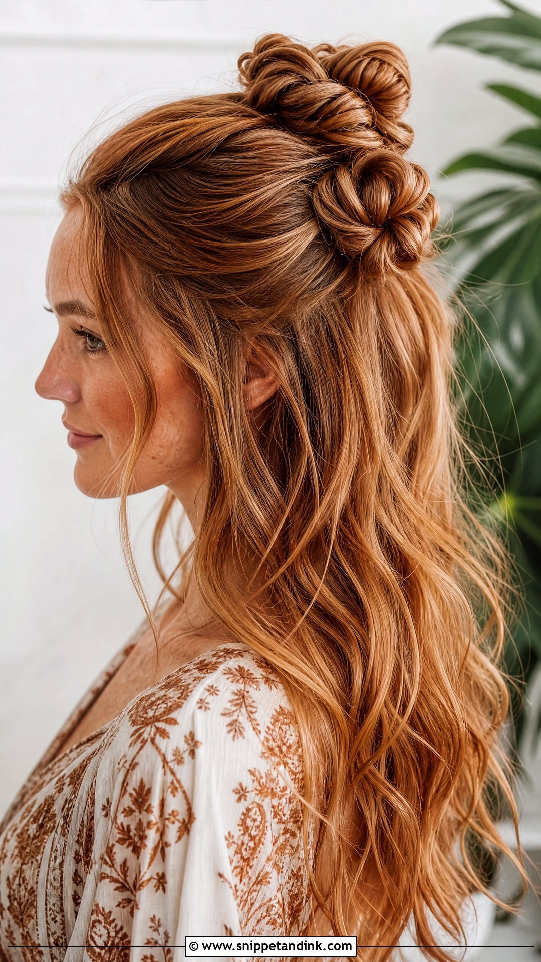 Half Up Knotted Style - Snippet and Ink - 20 Half-Up Hair Styles for Wedding Guest