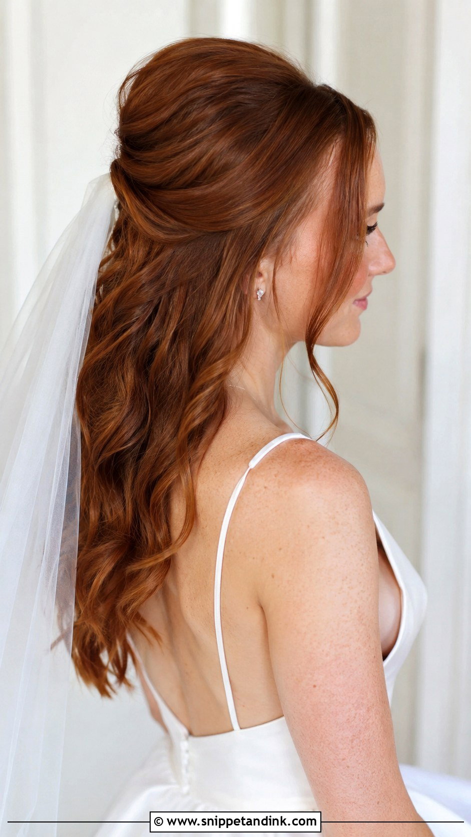 Half Up Loose Ponytail - Snippet and Ink - 20 Loose Ponytail Wedding Hairstyles