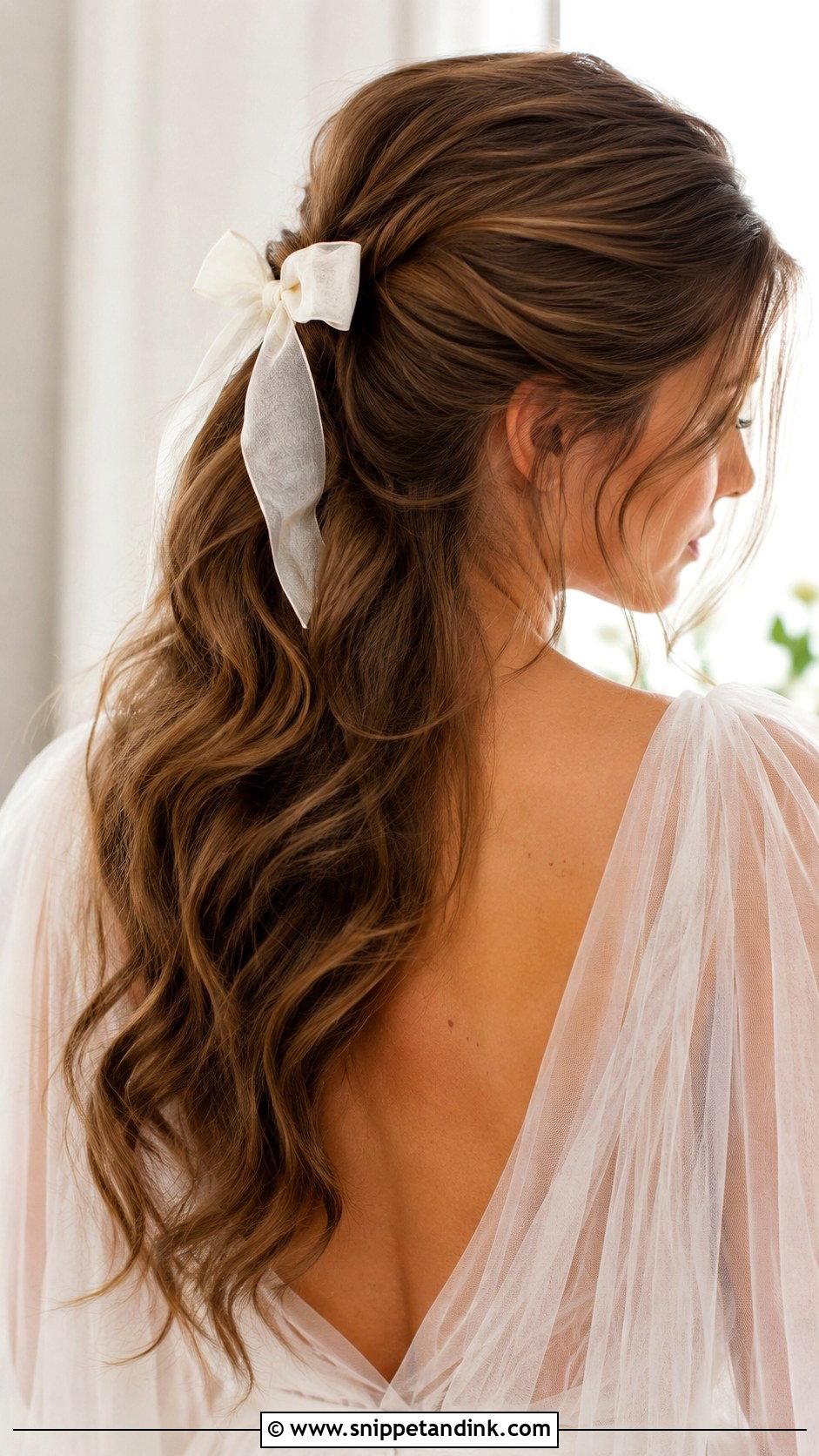 Half Up Party Pony Wedding Hair - Snippet and Ink - 15 Party Pony Wedding Hair Ideas