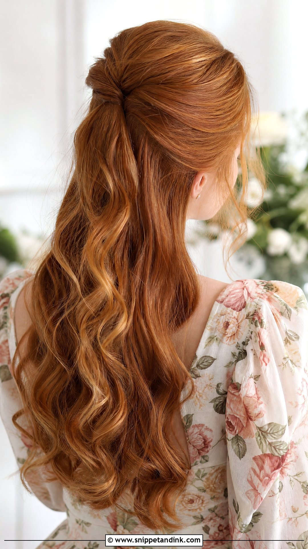 Half Up Ponytail - Snippet and Ink - 20 Wedding Guest Hair Ponytail Ideas