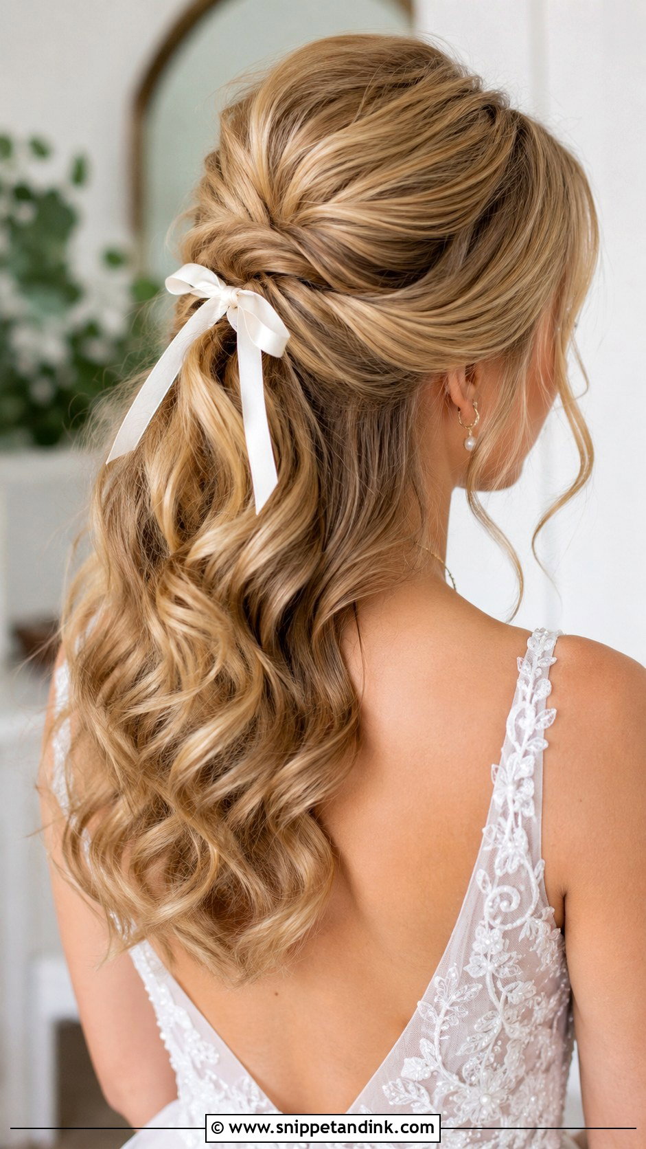 Half Up Ponytail - Snippet and Ink - 25 Brides Hair