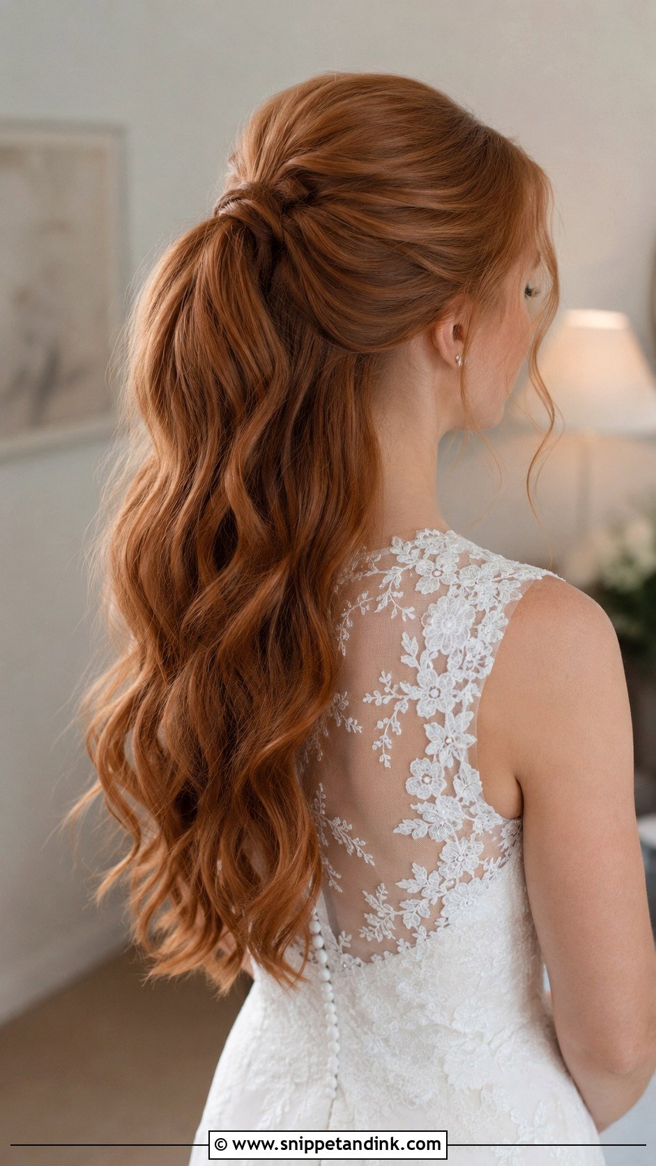 Half Up Ponytail for Weddings - Snippet and Ink - 20 Pony Wedding Hairstyles