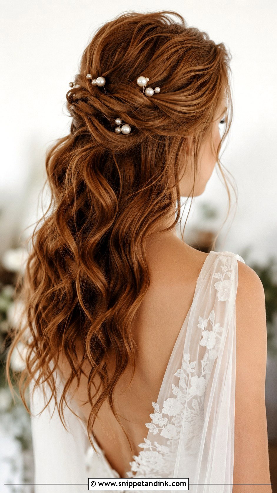 Half Up Textured Updo Wedding Hair - Snippet and Ink - 25 Romantic Half-Up Wedding Hair Ideas