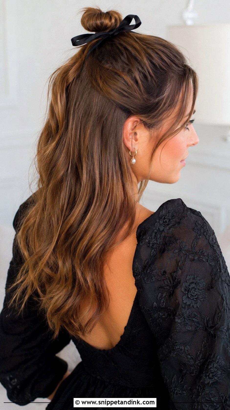 Half Up Top Knot - Snippet and Ink - 25 Easy Hairstyles for Wedding