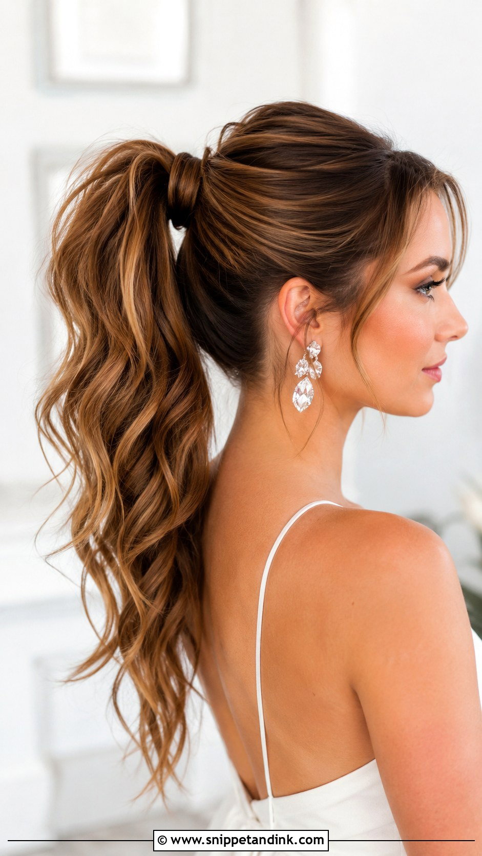 Half Up Top Knot - Snippet and Ink - 25 Engagement Bridal Hairstyles