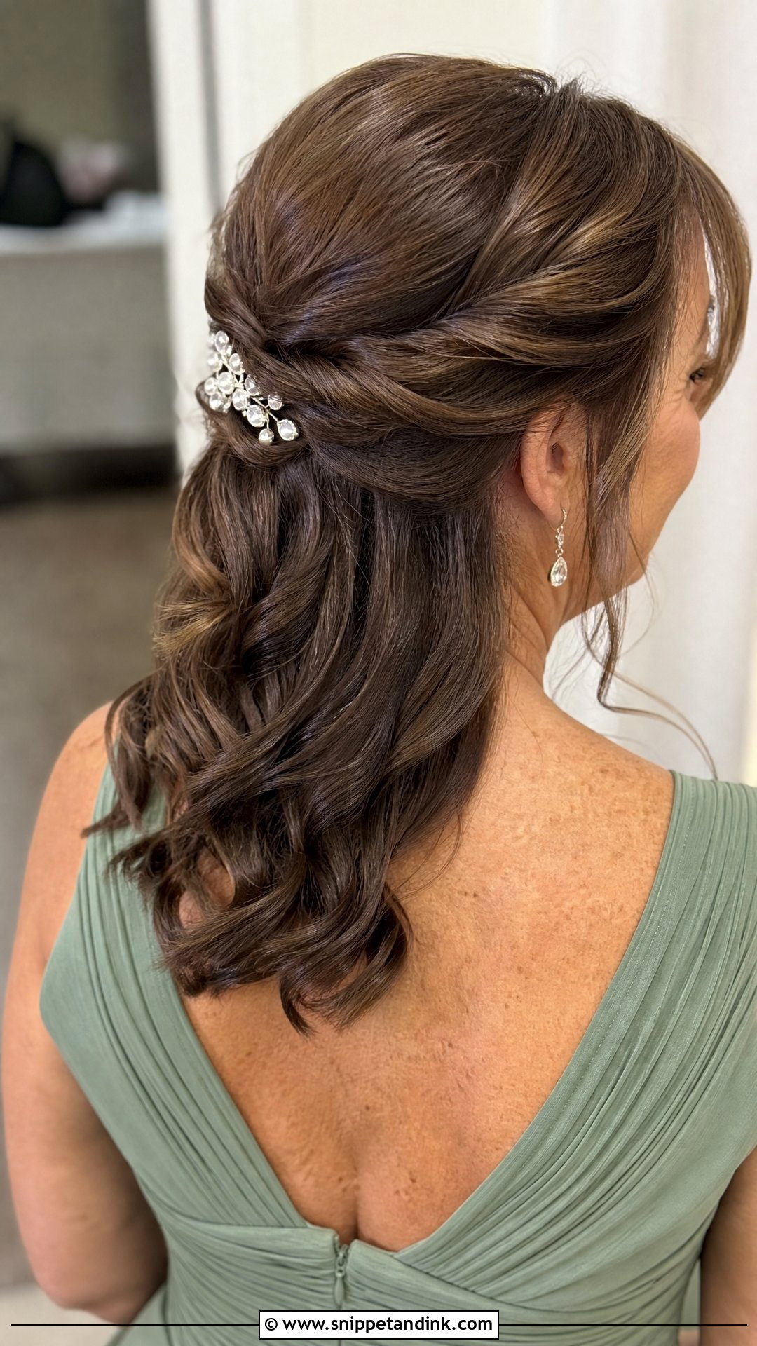 Half Up Twist for Mother of the Bride - Snippet and Ink - 20 Hair for Mother of the Bride Ideas