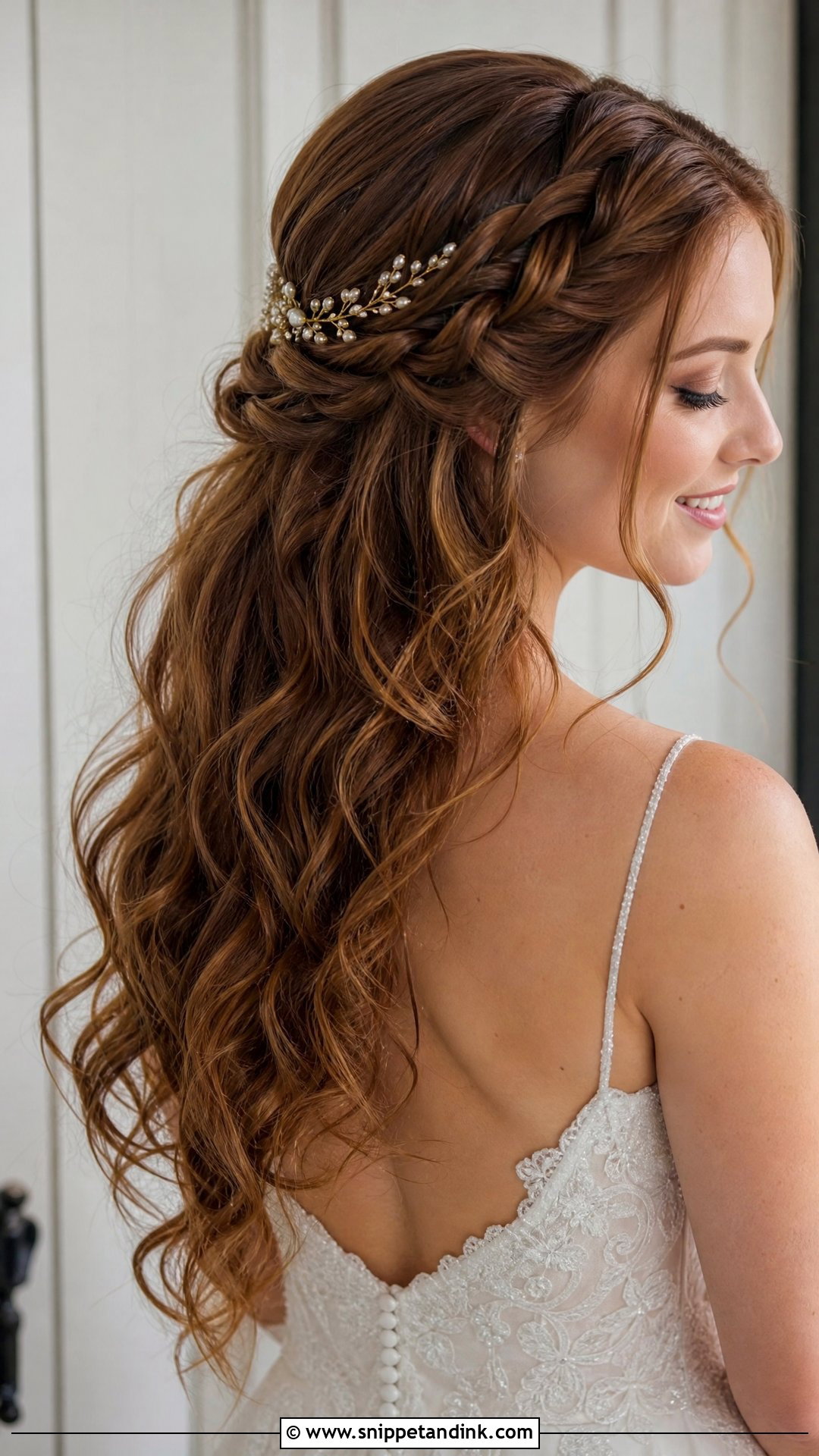 Half Up Twisted Rope Braid - Snippet and Ink - 20 Half-Up Wedding Hairstyles