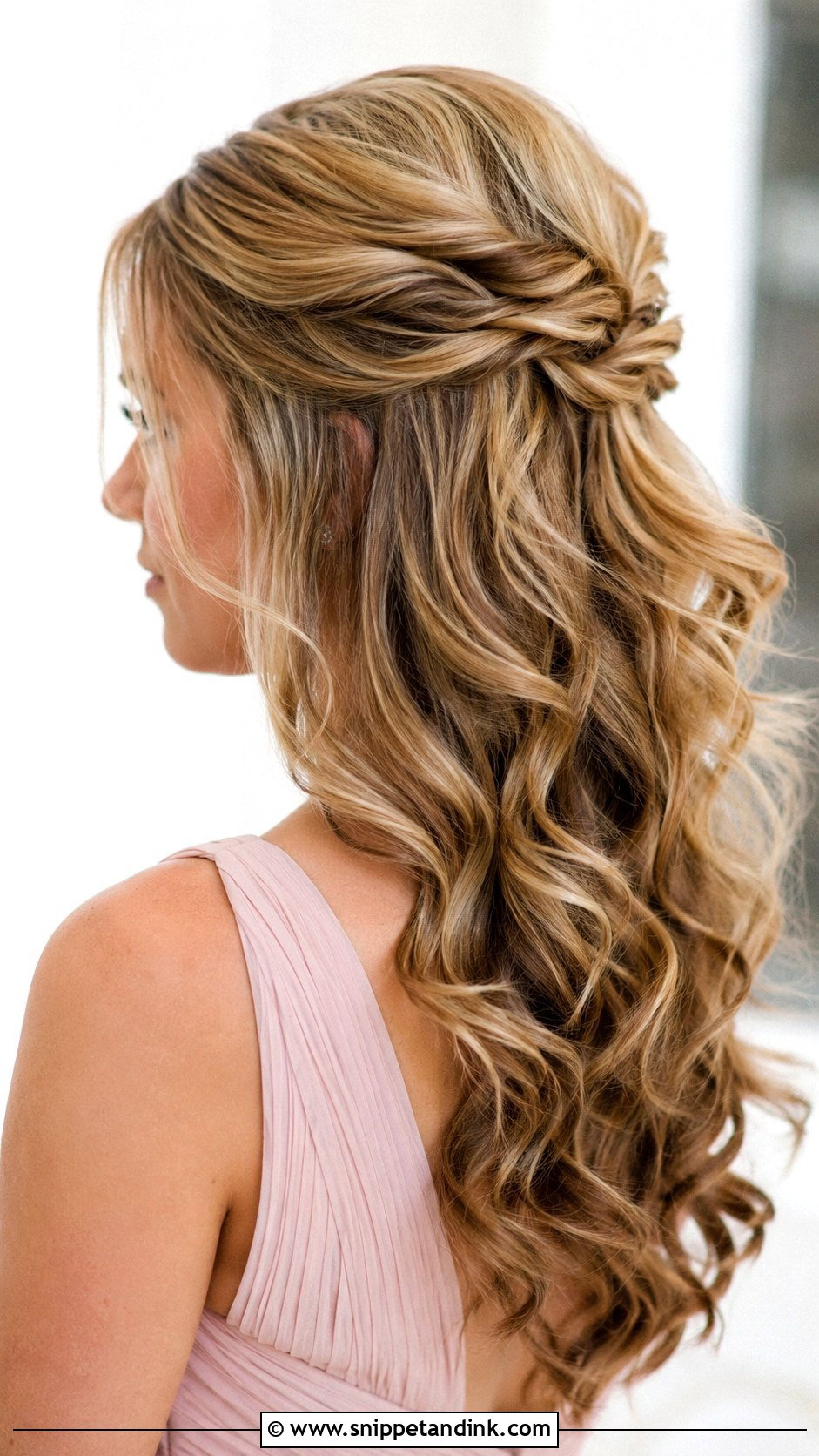 Half Up Twisted Updo - Snippet and Ink - 25 Wedding Guest Hair Updo Ideas