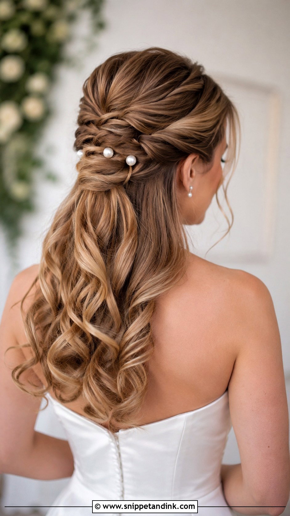 Half Up Twisted Updo - Snippet and Ink - 30 Half Updo Wedding Hair Ideas