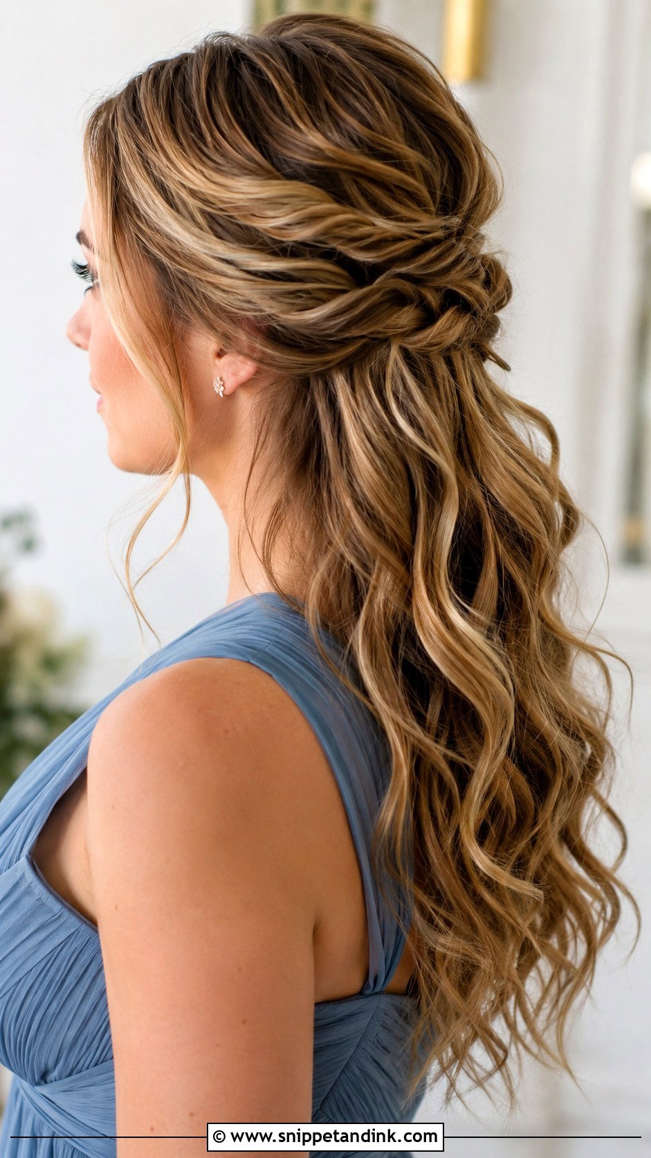 Half Up Twisted Updo - Snippet and Ink - 25 Mother of the Bride Hair Updo Ideas