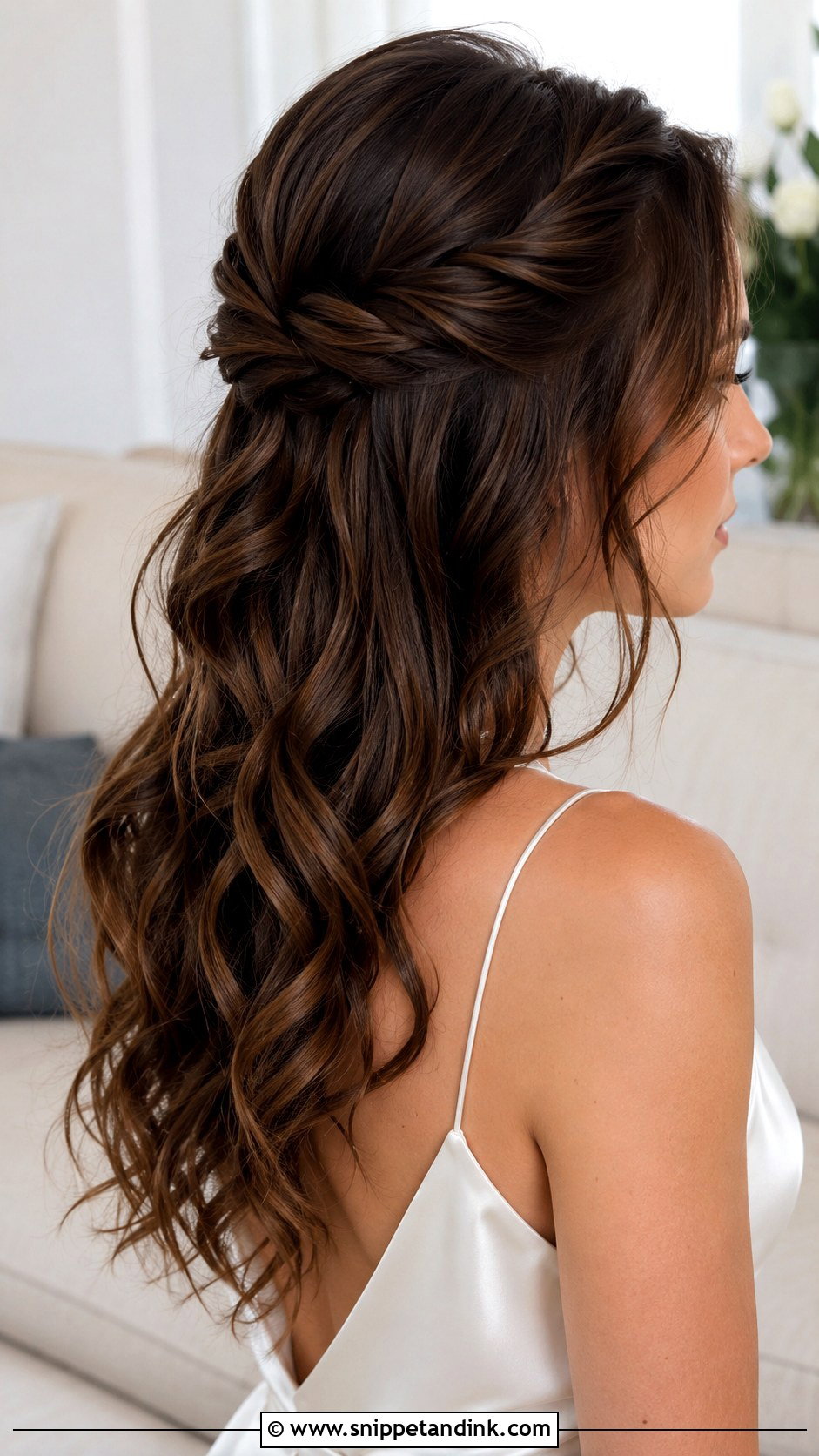 Half Up Wedding Bun - Snippet and Ink - 15 Simple Half-Up Wedding Hairstyles