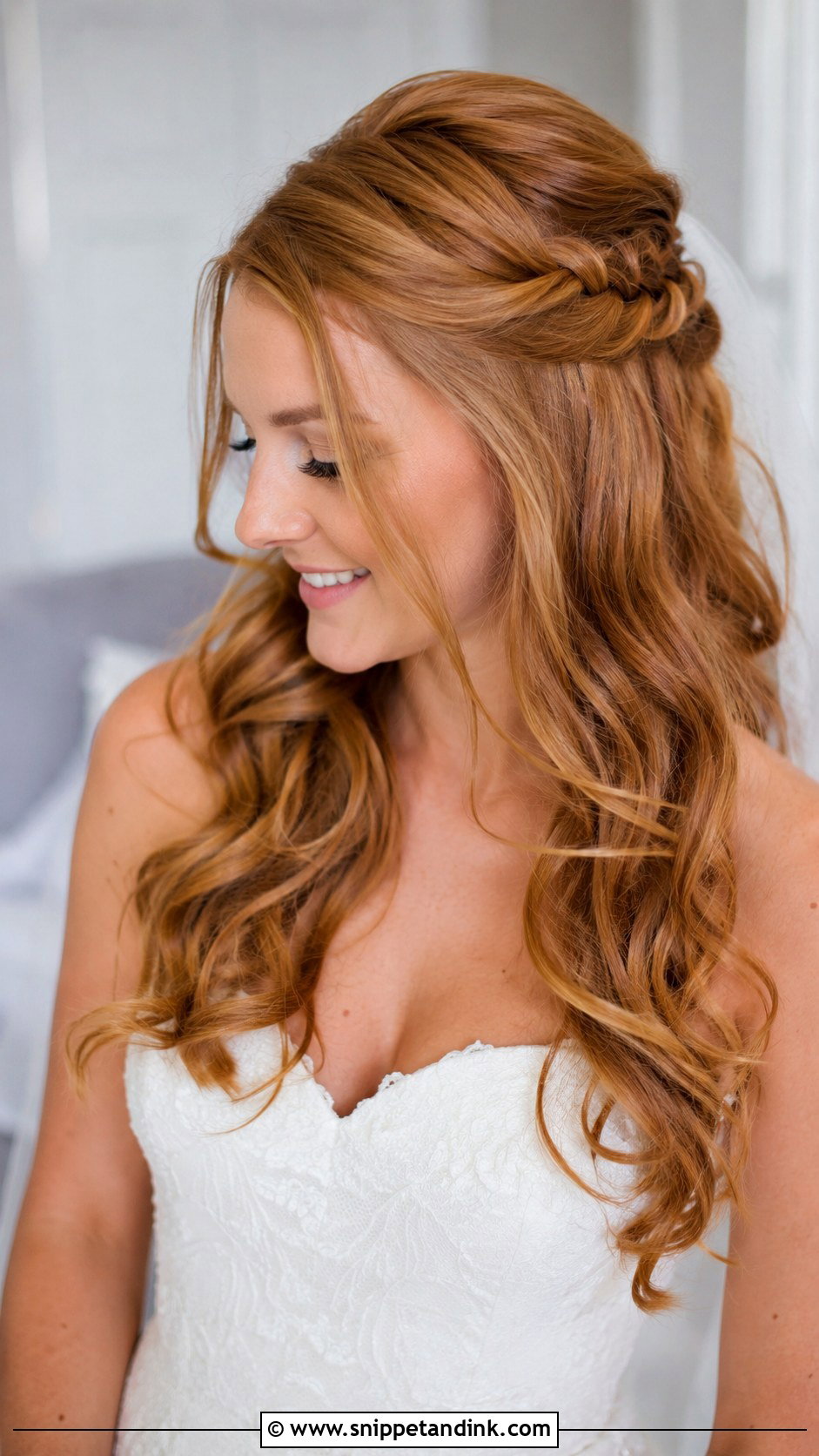Half Up Wedding Hair - Snippet and Ink - 20 Formal Wedding Hair Ideas