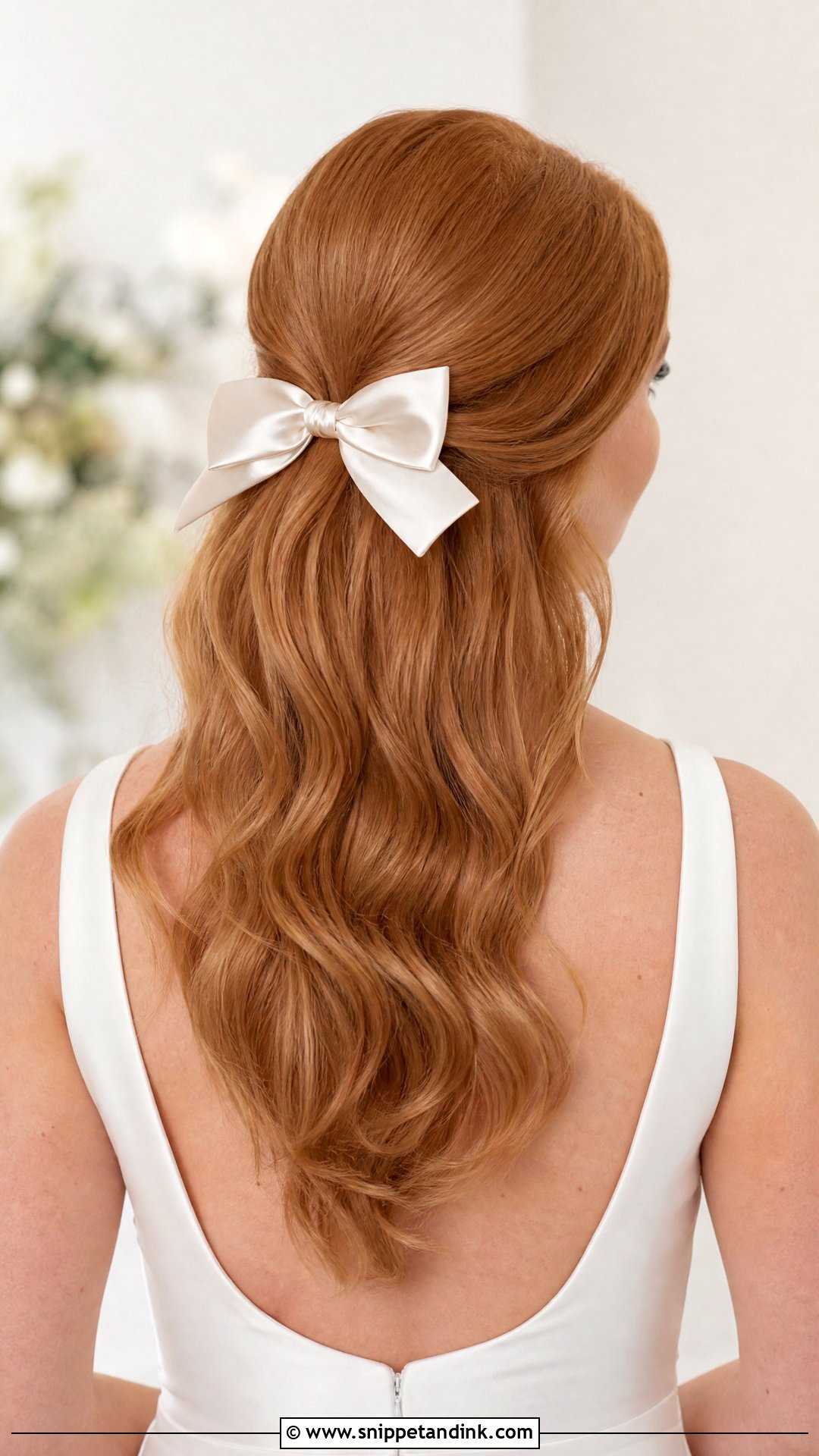 Half Up Wedding Hair With Bow - Snippet and Ink - 15 Easy Half-Up Wedding Hairstyles