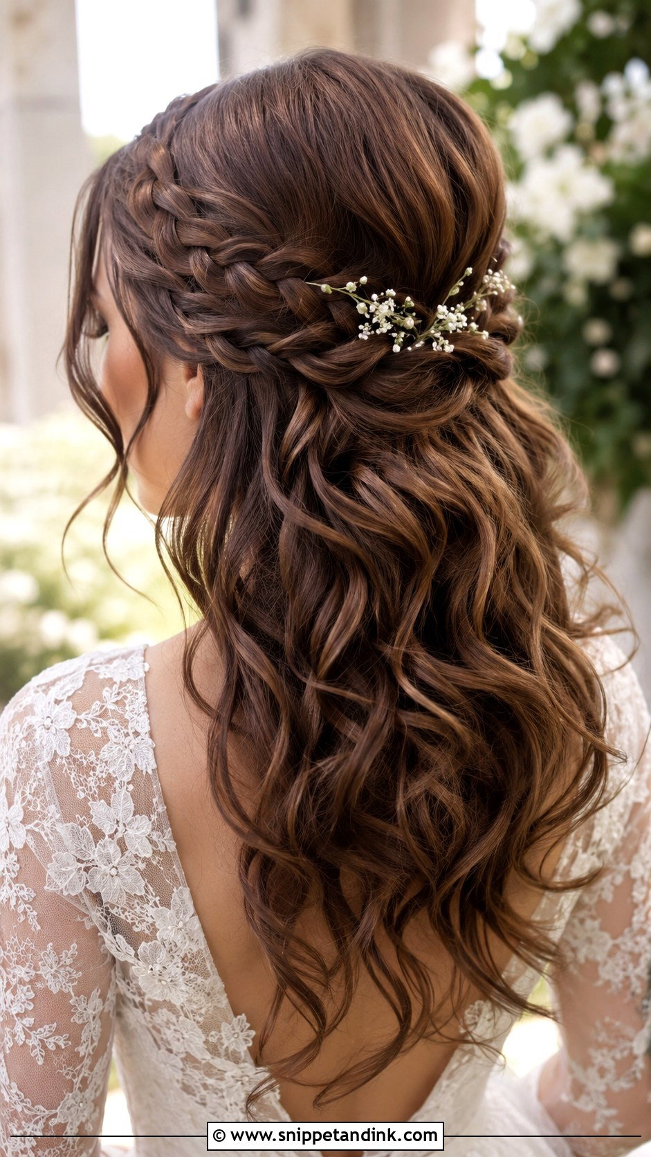 Half Up Wedding Hair With Braids - Snippet and Ink - 15 Half-Up Hair Dos for Wedding
