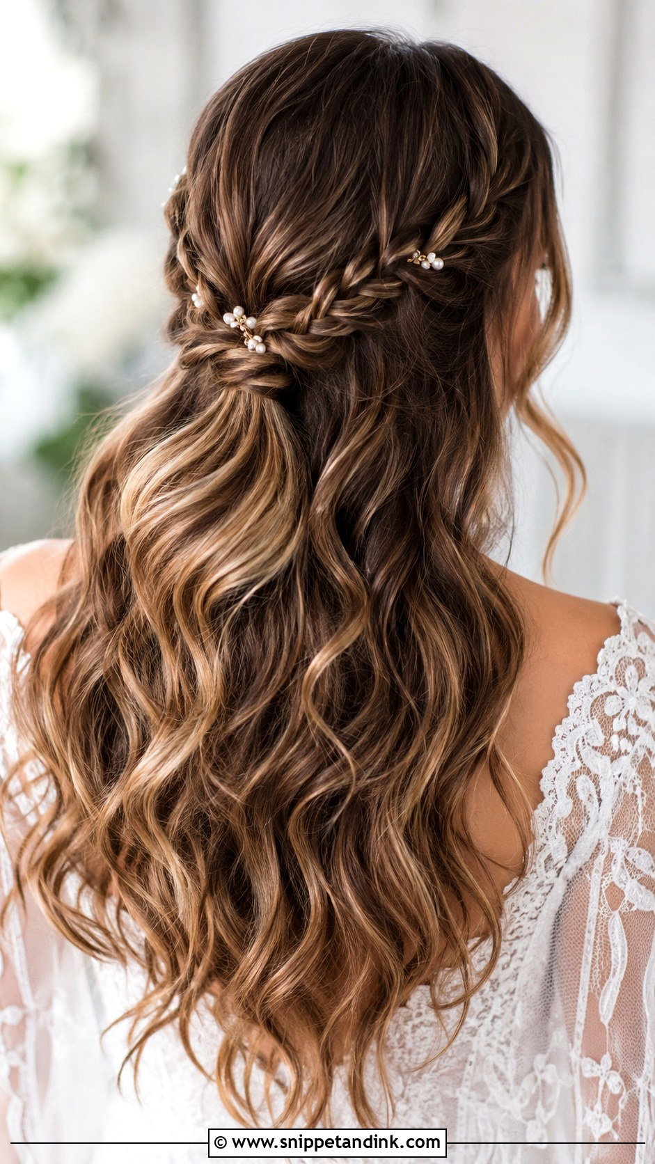 Half Up Wedding Hair With Braids - Snippet and Ink - 15 Half-Up Wedding Long Hairstyles