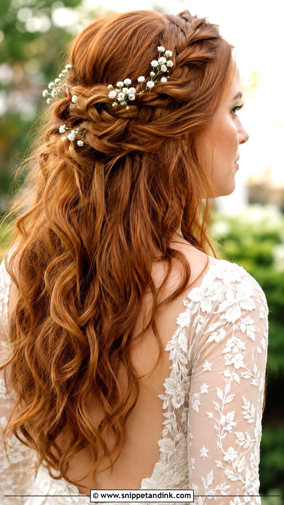 Half Up Wedding Hair With Crown Braid - Snippet and Ink - 25 Half-Up Wedding Hair Styles