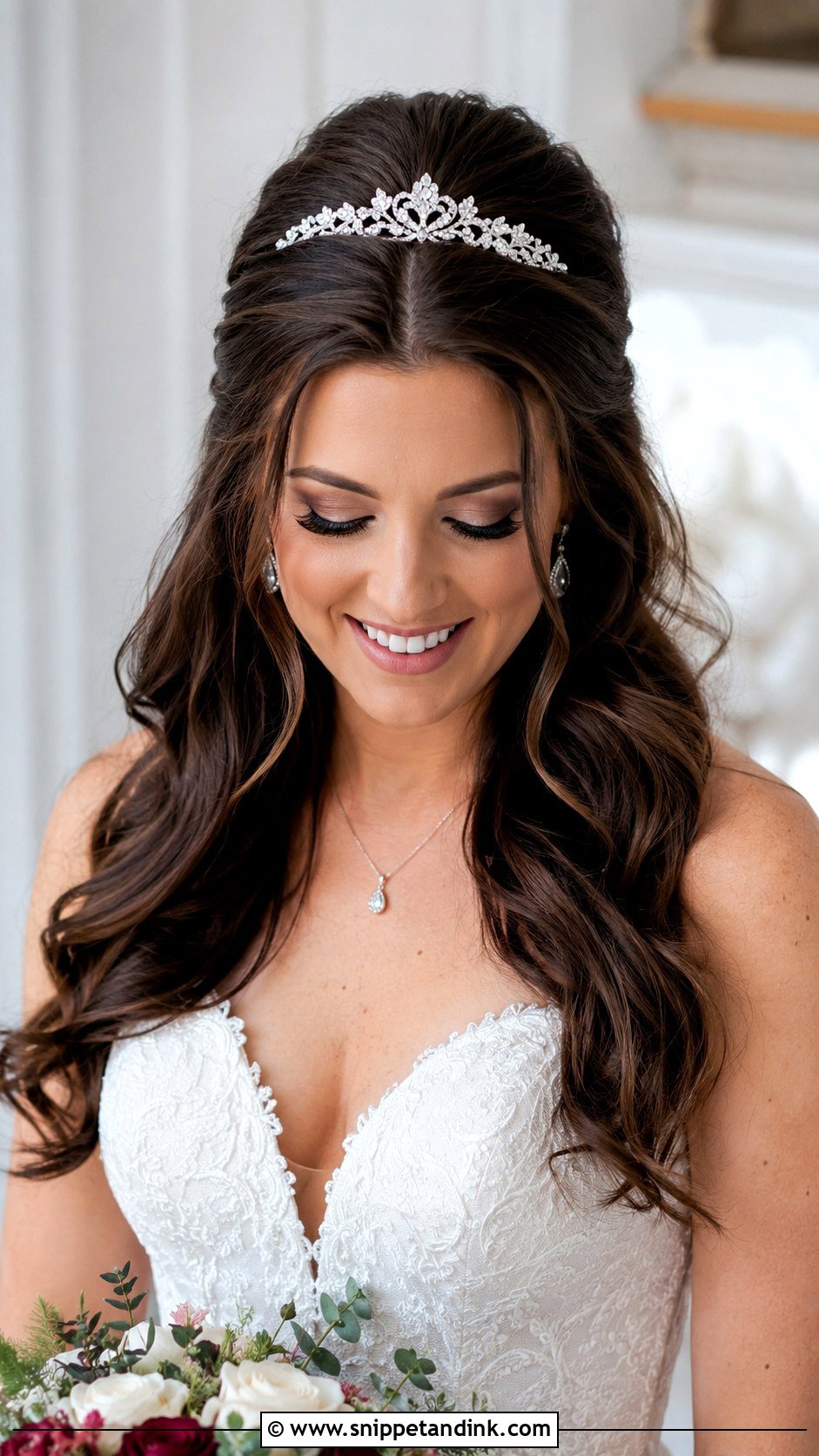 Half Up Wedding Hairstyle With Bouffant - Snippet and Ink - 20 Half-Up Wedding Ideas