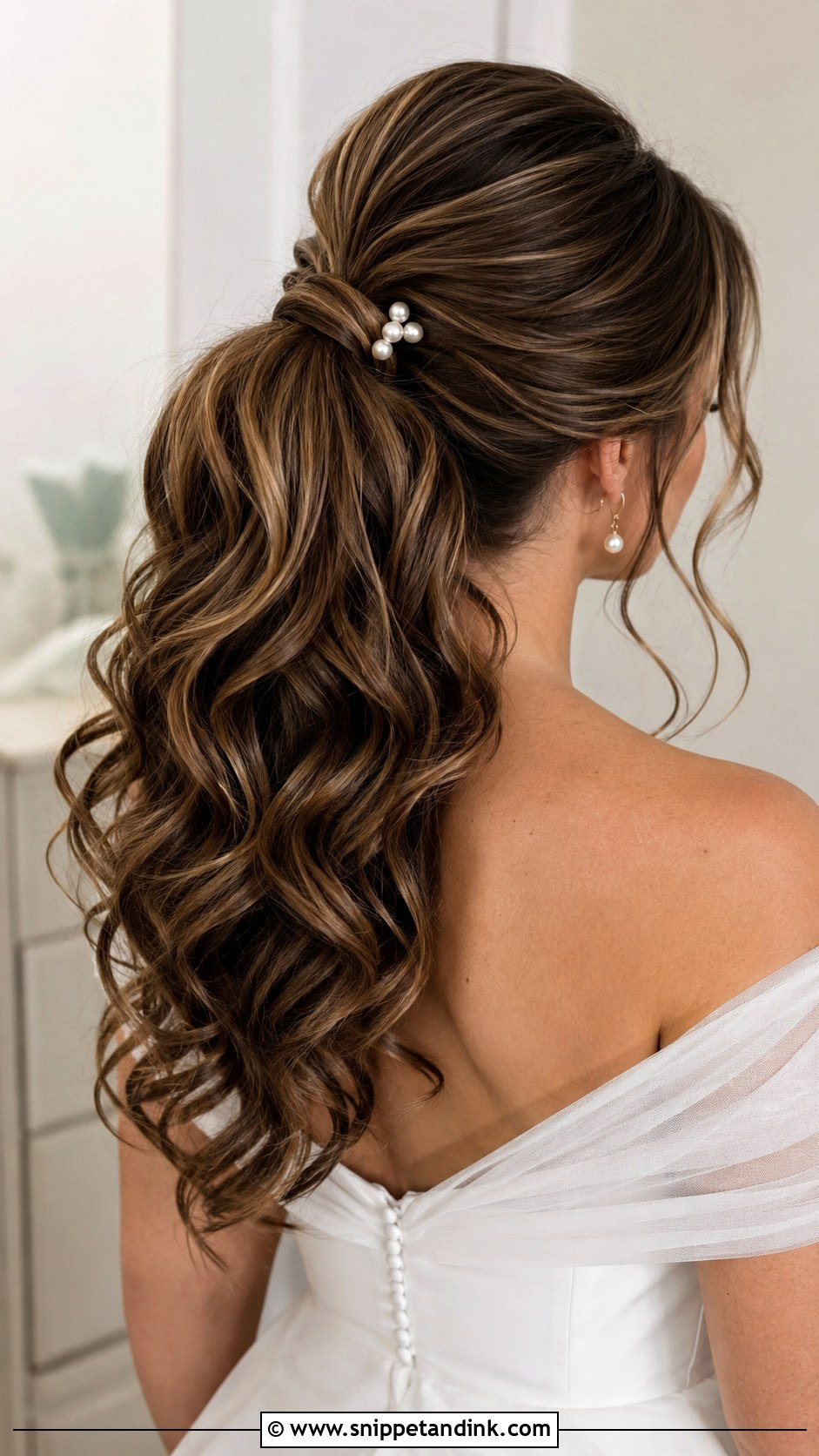 Half Up Wedding Ponytail - Snippet and Ink - 15 Simple Half-Up Wedding Hairstyles