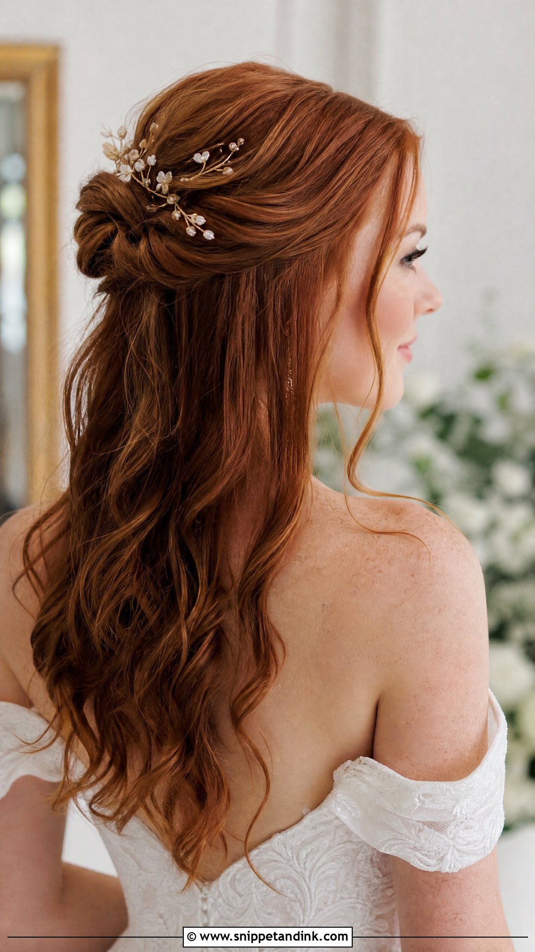 Half Up Wedding Updo - Snippet and Ink - 15 Easy Updos for Wedding