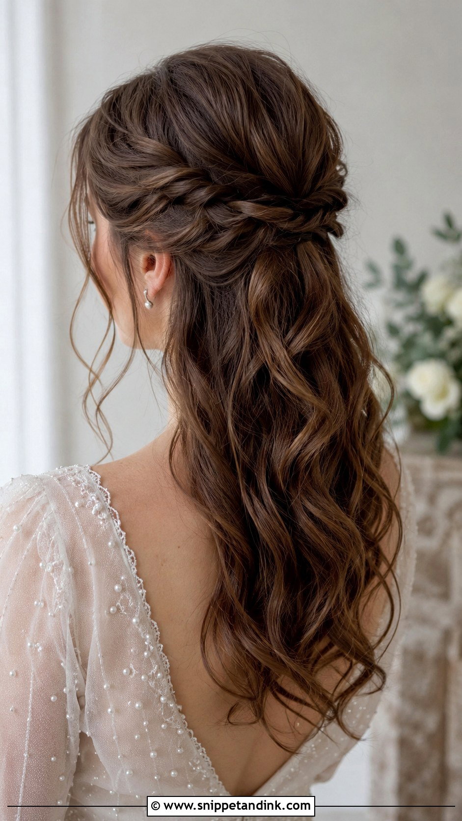 Half Up With Double Twists - Snippet and Ink - 20 Half Wedding Hair Ideas