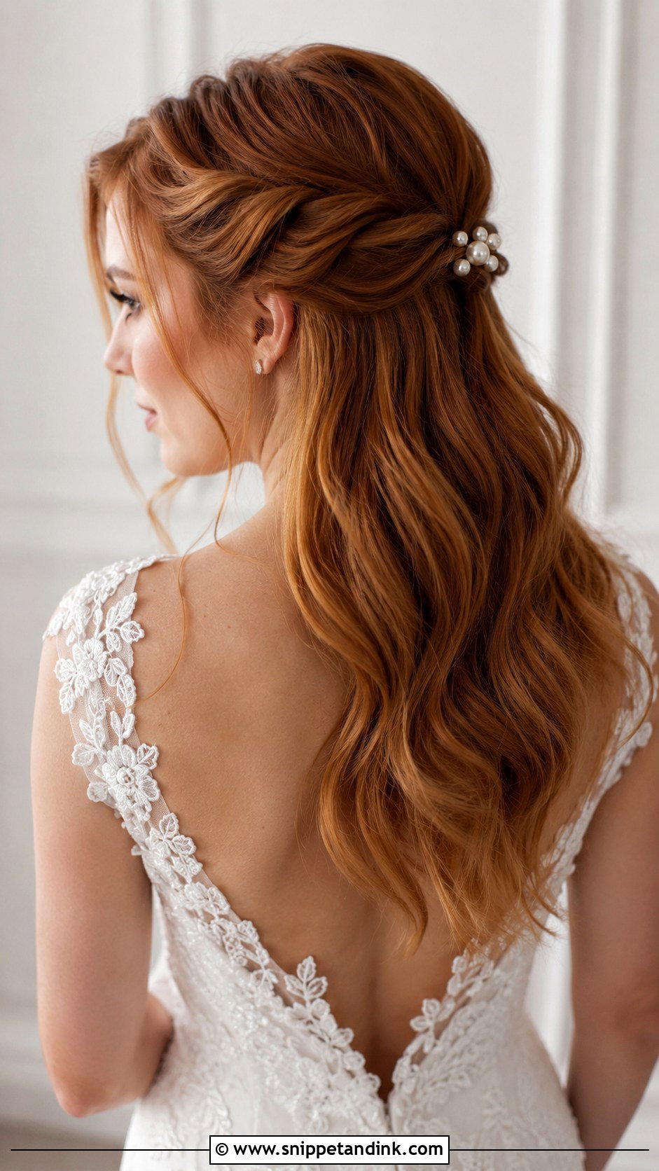 Half Up With Twisted Sides - Snippet and Ink - 25 Natural Wedding Hairstyles