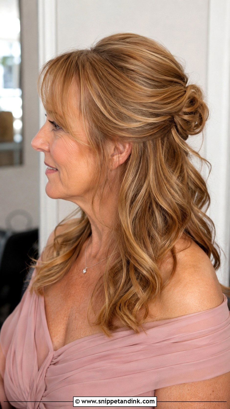 Half Updo Bun For Mom - Snippet and Ink - 15 Mom Updos for Wedding