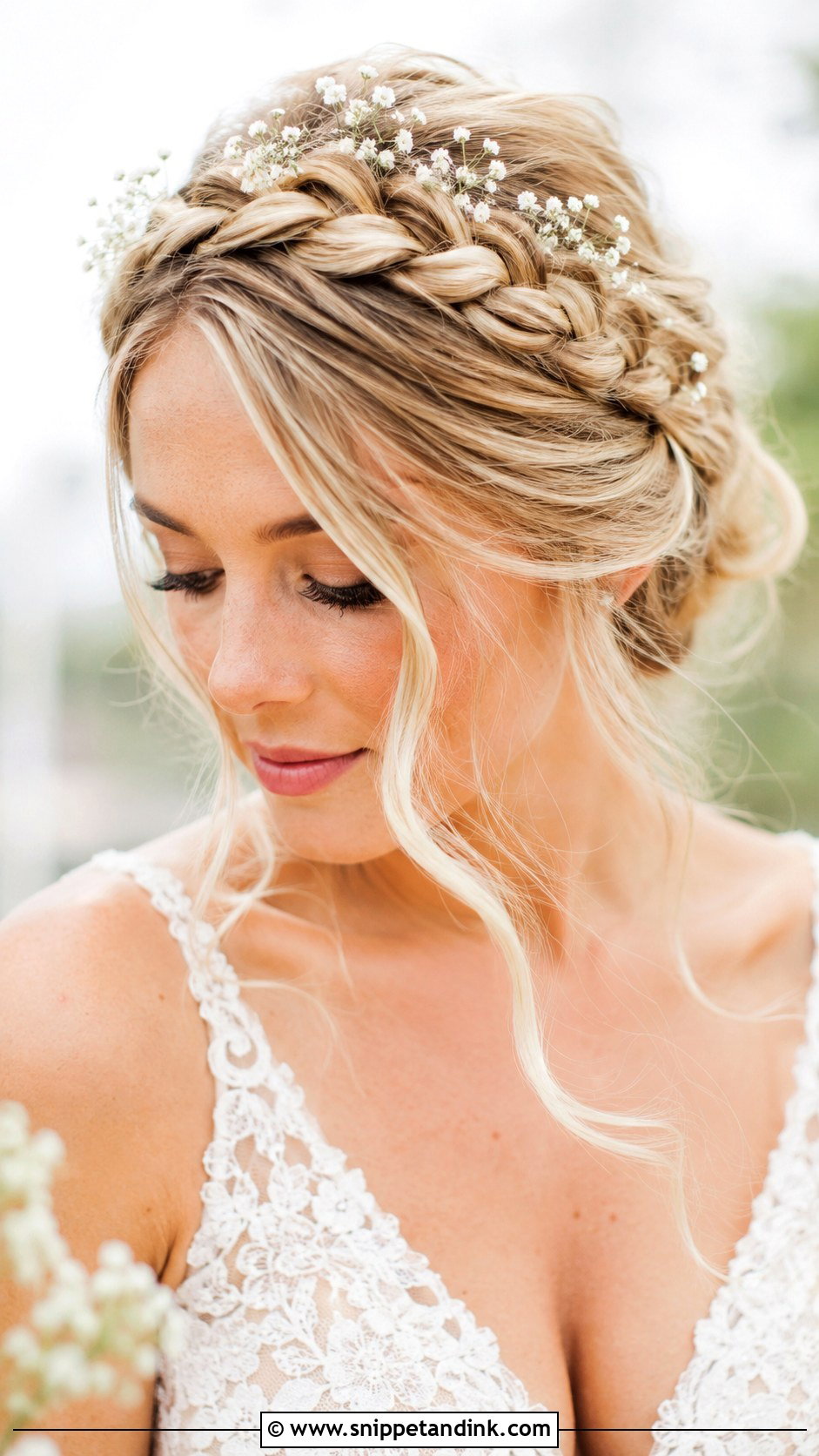 Halo Braid - Snippet and Ink - 25 Bridal Hair Up Ideas