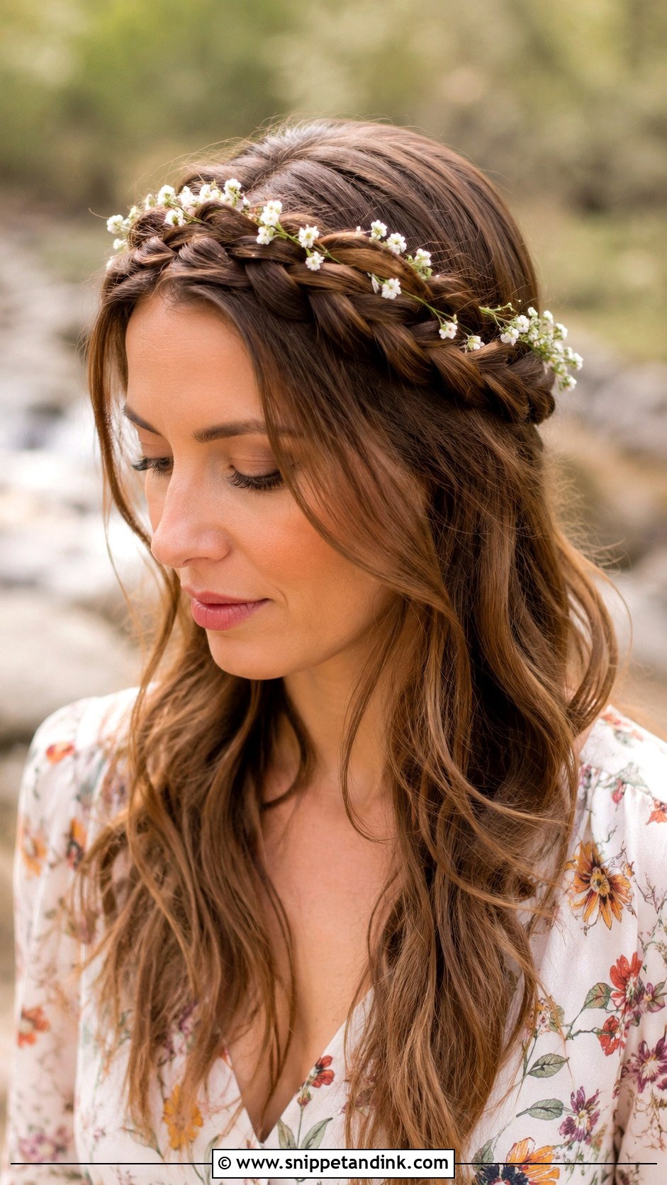 Halo Braid Crown - Snippet and Ink - 30 Simple Hairstyles for Wedding