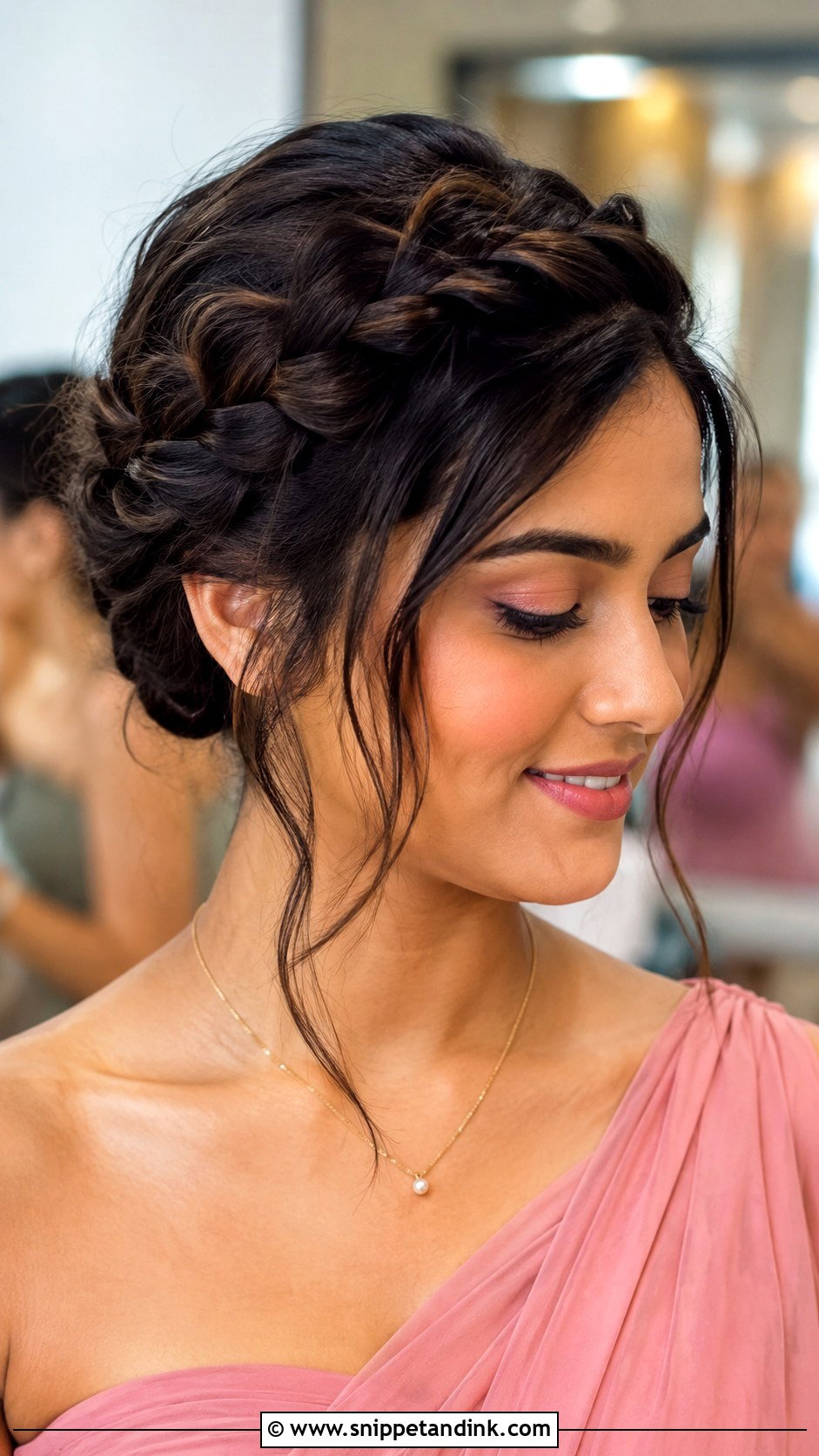 Halo Braid For Bridesmaid - Snippet and Ink - 20 Braid Hairstyles for Wedding Bridesmaid
