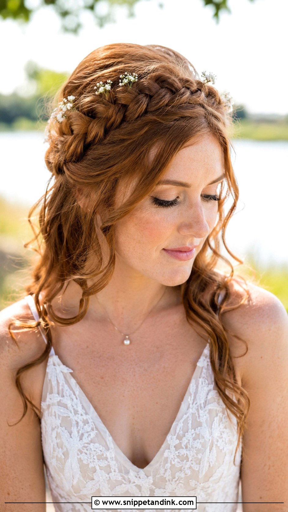 Halo Braid Wedding Hairstyle - Snippet and Ink - 25 Wedding Hairstyles with Braids