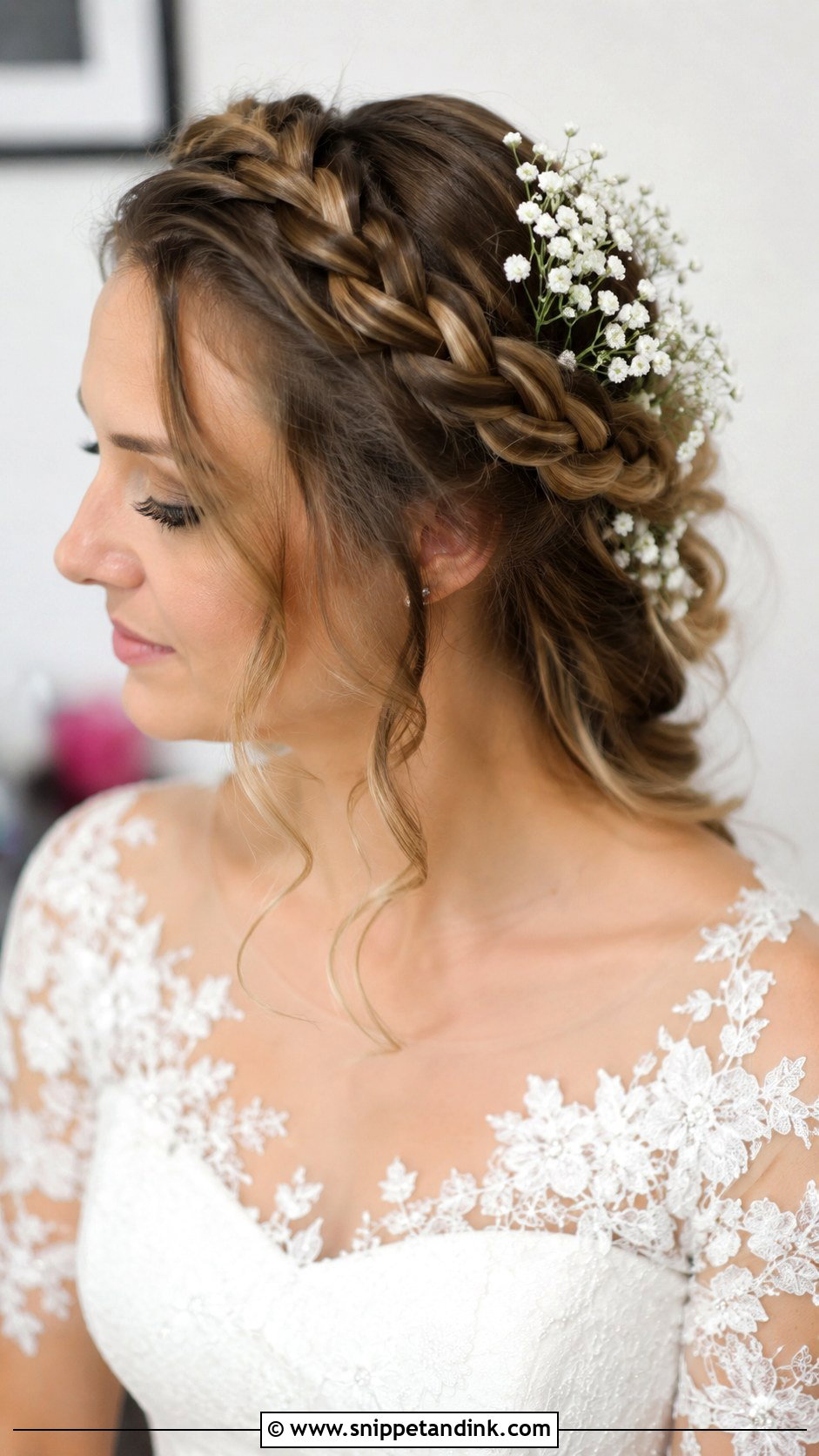 Halo Braid for Wedding - Snippet and Ink - 25 Braid Hairstyles for Wedding