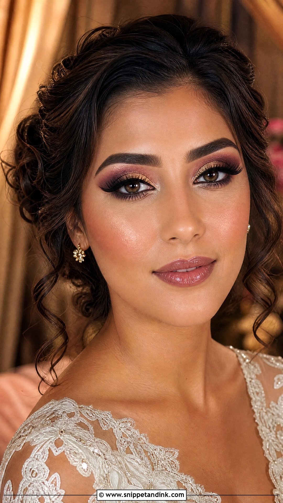 Halo Eye Bridal Makeup For Black Women - Snippet and Ink - 25 Bridal Makeup Black Women