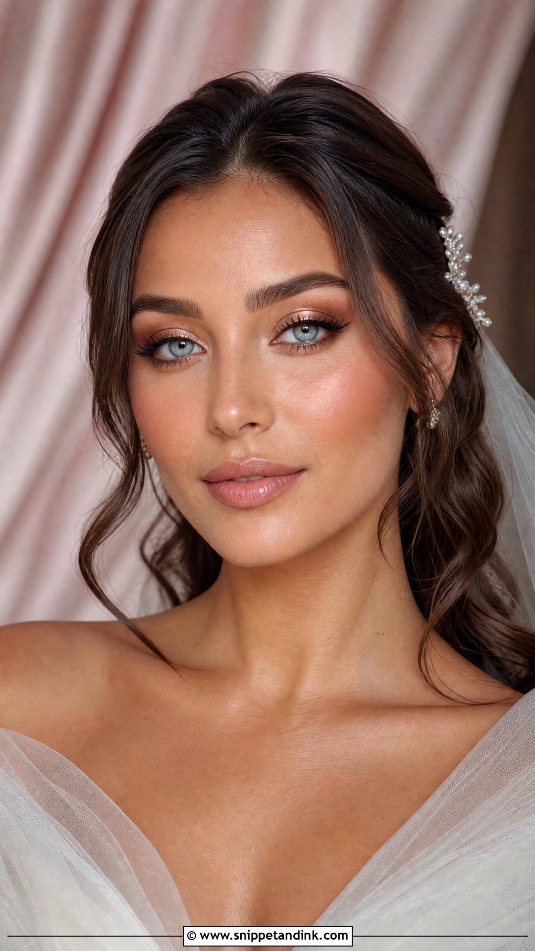 Halo Eye Bridal Makeup For Blue Eyes - Snippet and Ink - 30 Bridal Makeup for Blue Eyes