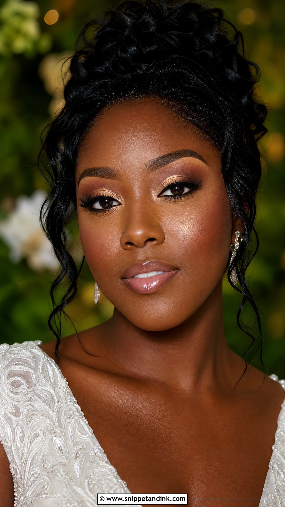 Halo Eye Bridal Makeup For Brown Eyes - Snippet and Ink - 20 Glam Bride Makeup for Brown Eyes