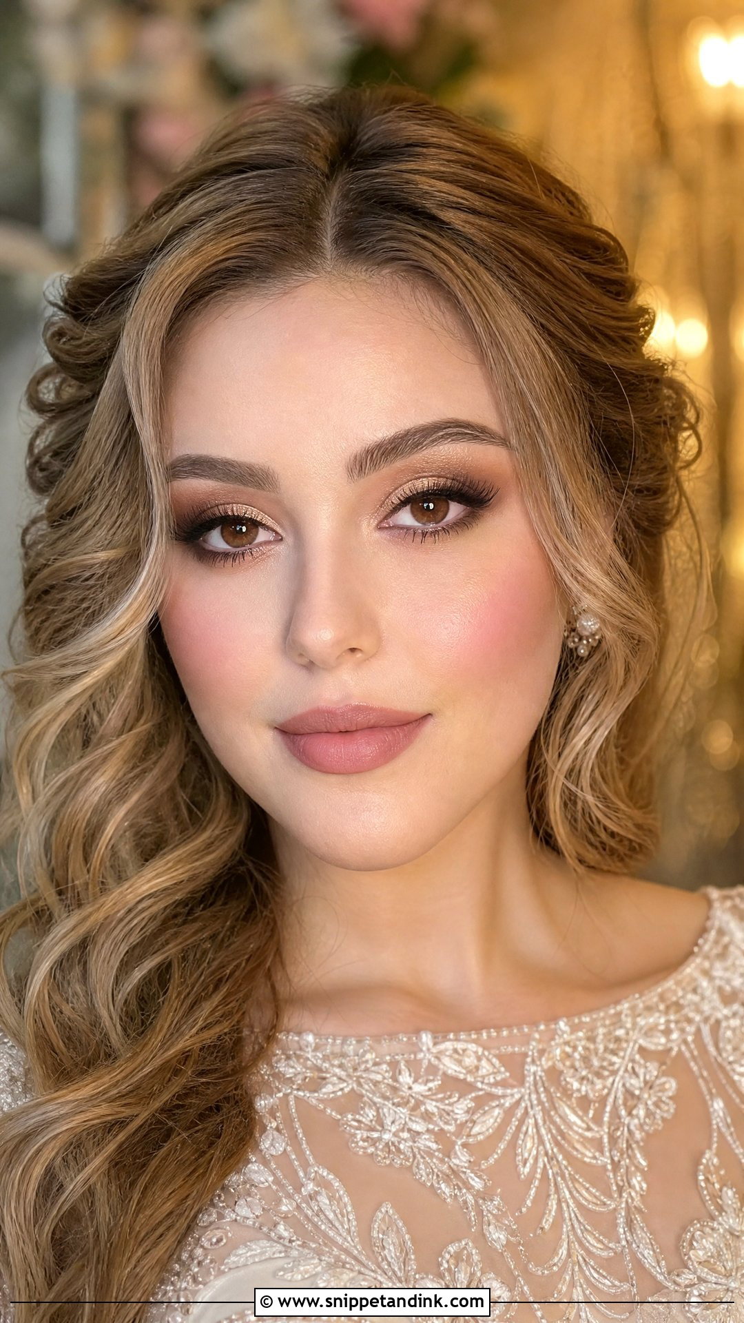 Halo Eye Bridal Makeup For Brown Eyes - Snippet and Ink - 35 Elegant Bridal Makeup for Brown Eyes