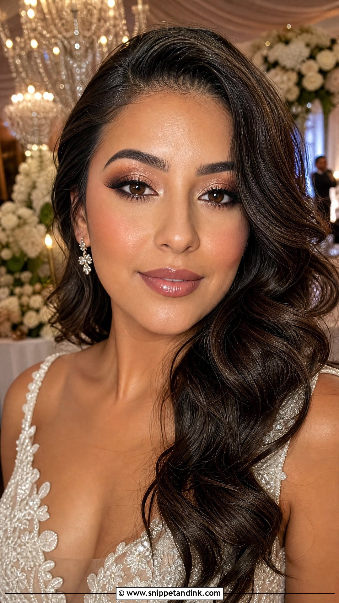 Halo Eye Bridal Makeup For Brown Eyes - Snippet and Ink - 20 Glam Bridal Makeup for Brown Eyes
