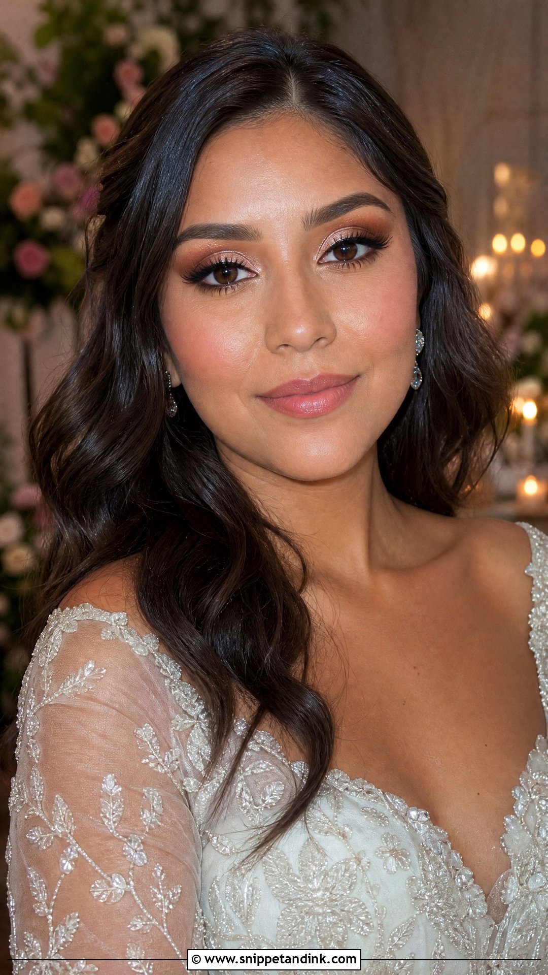 Halo Eye Bridal Makeup - Snippet and Ink - 25 Wedding Glam Makeup Brides