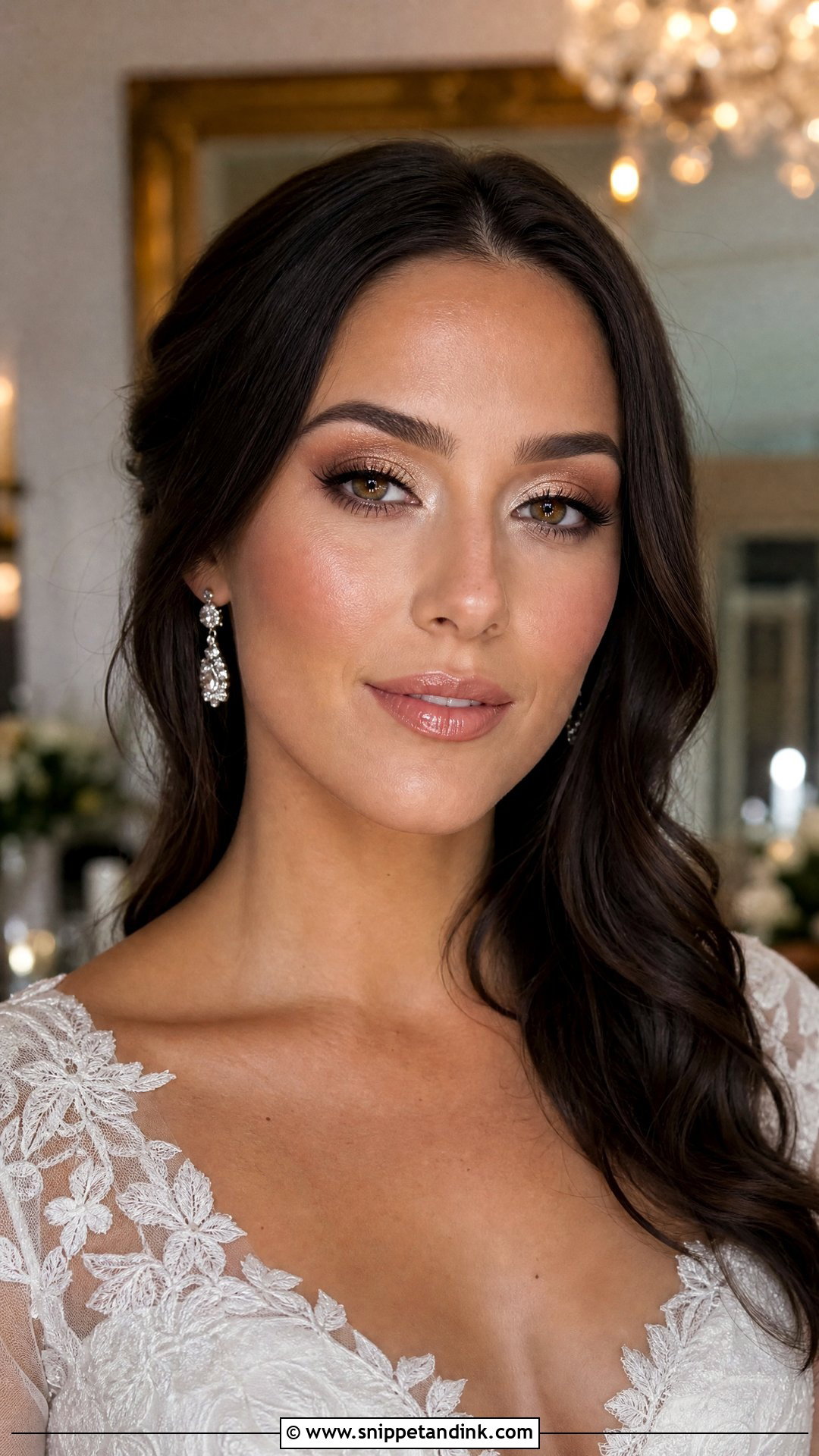 Halo Eye Glam Bride Makeup - Snippet and Ink - 35 Glam Bride Makeup Ideas