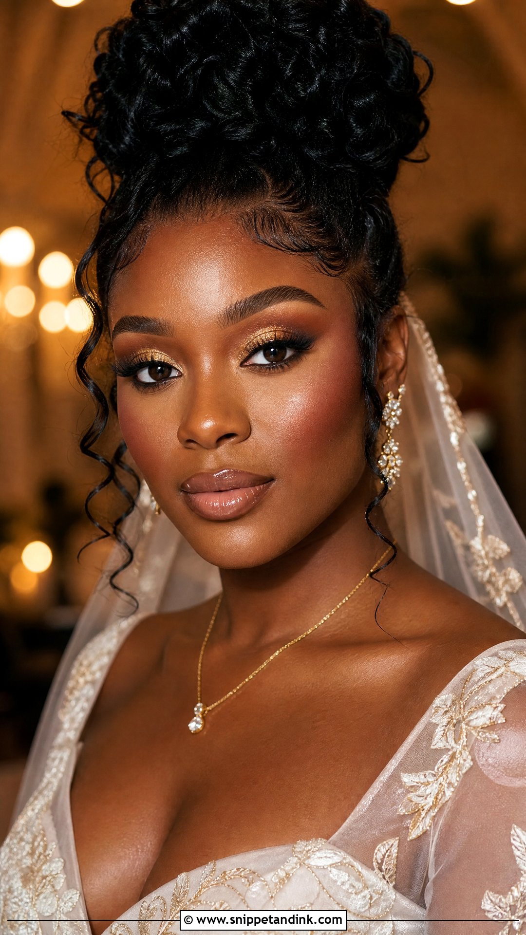 Halo Eye Glitter Wedding Makeup - Snippet and Ink - 20 Wedding Makeup Glitter Ideas