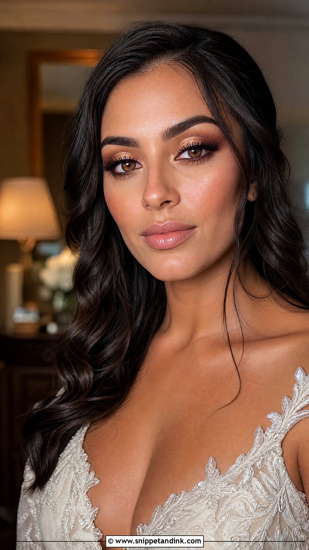 Halo Eye Wedding Makeup - Snippet and Ink - 30 Glam Wedding Makeup Ideas